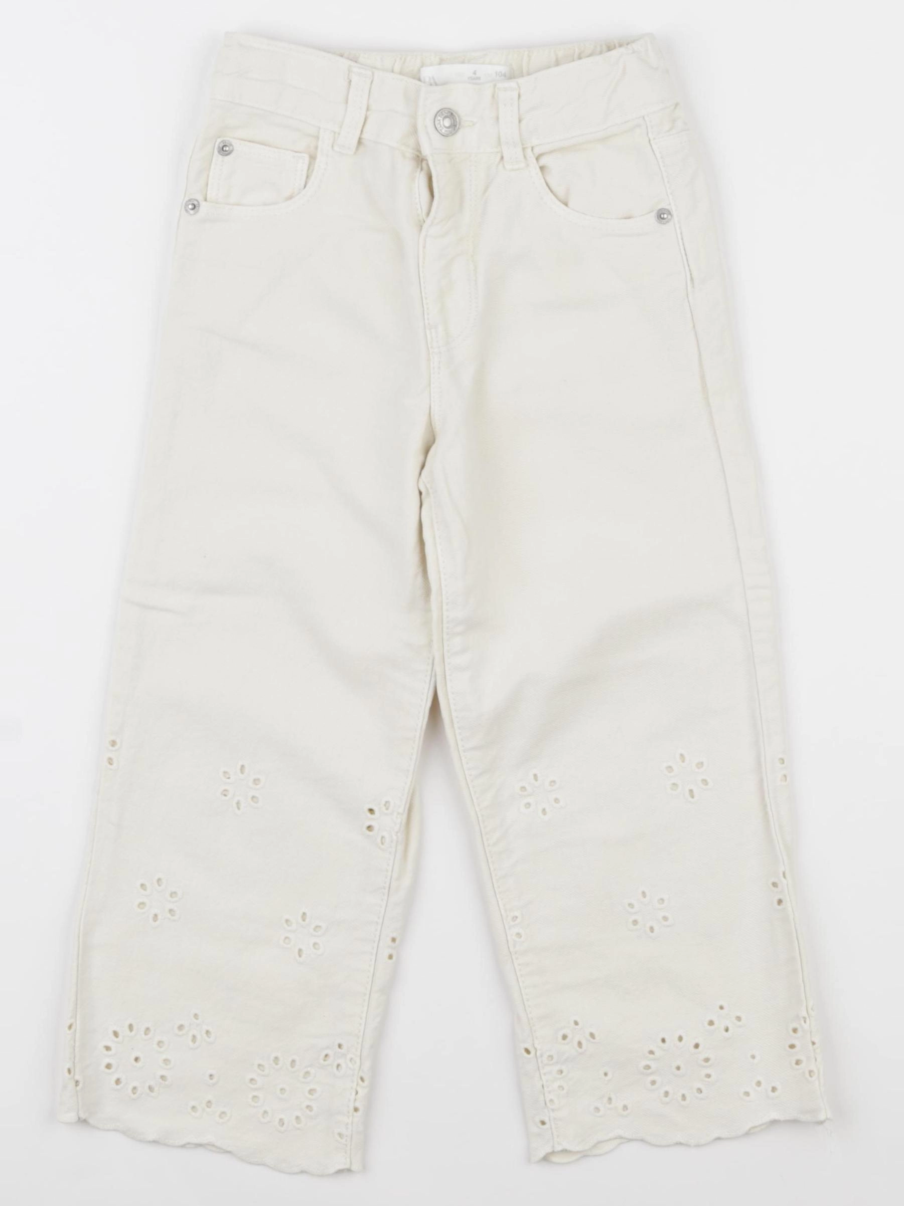 Zara - jean blanc - 4 ans