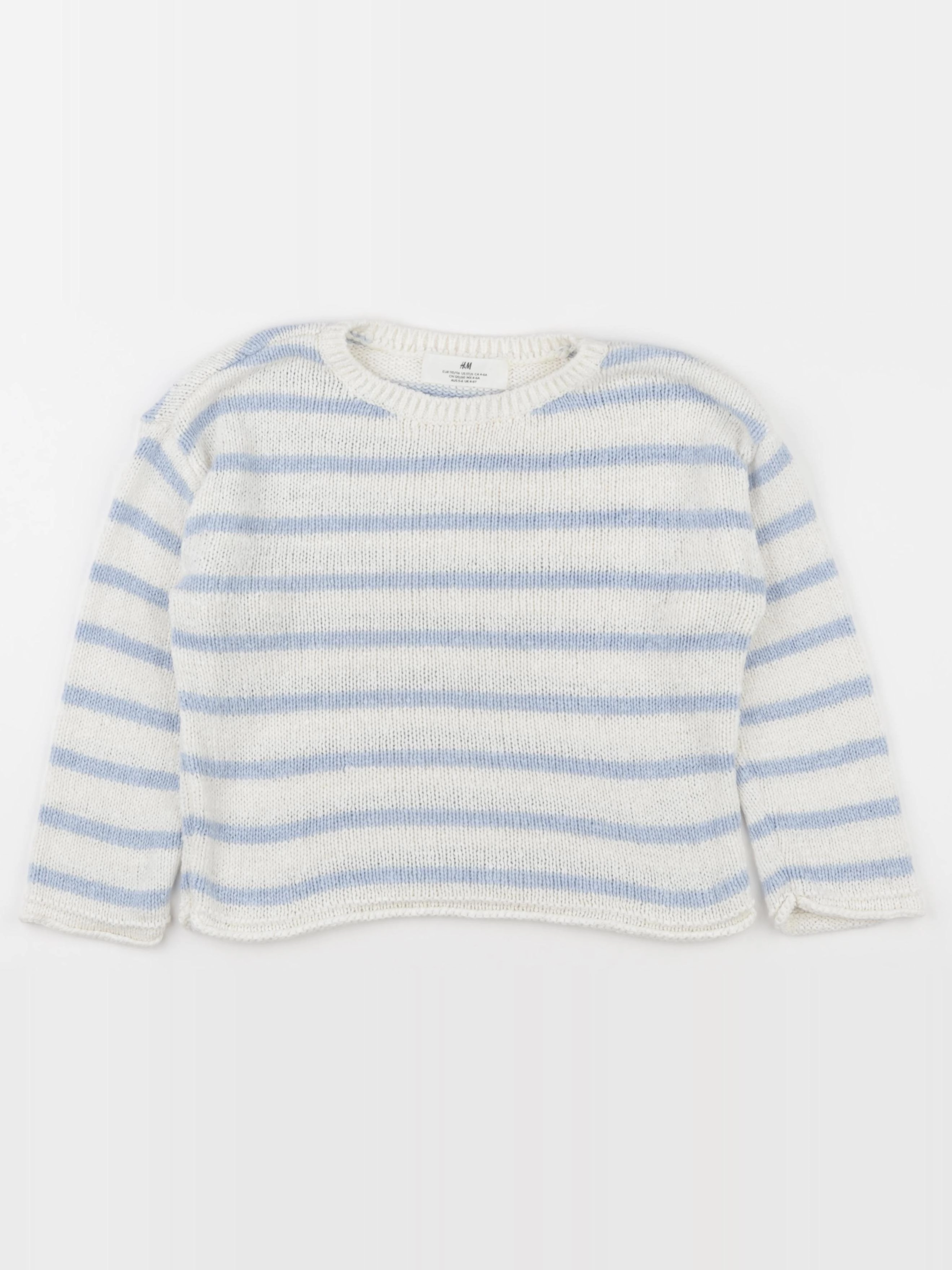H&M - pull bleu - 4/6 ans