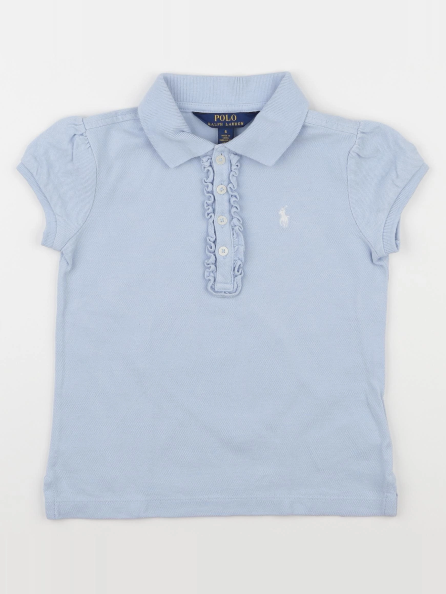 Ralph Lauren - polo bleu - 6 ans