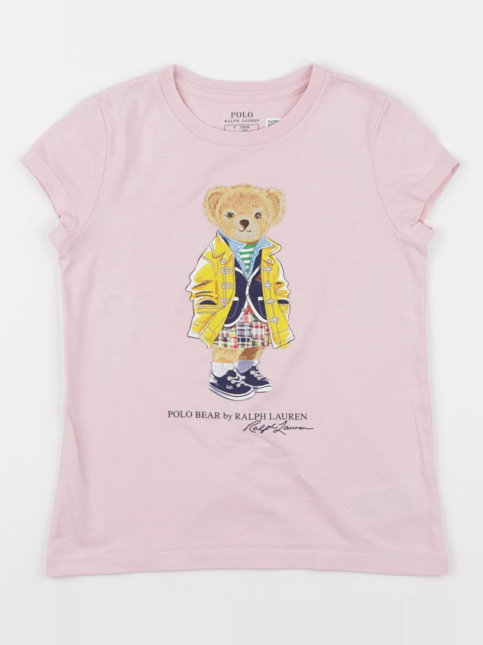 Ralph Lauren - tee-shirt rose - 5 ans