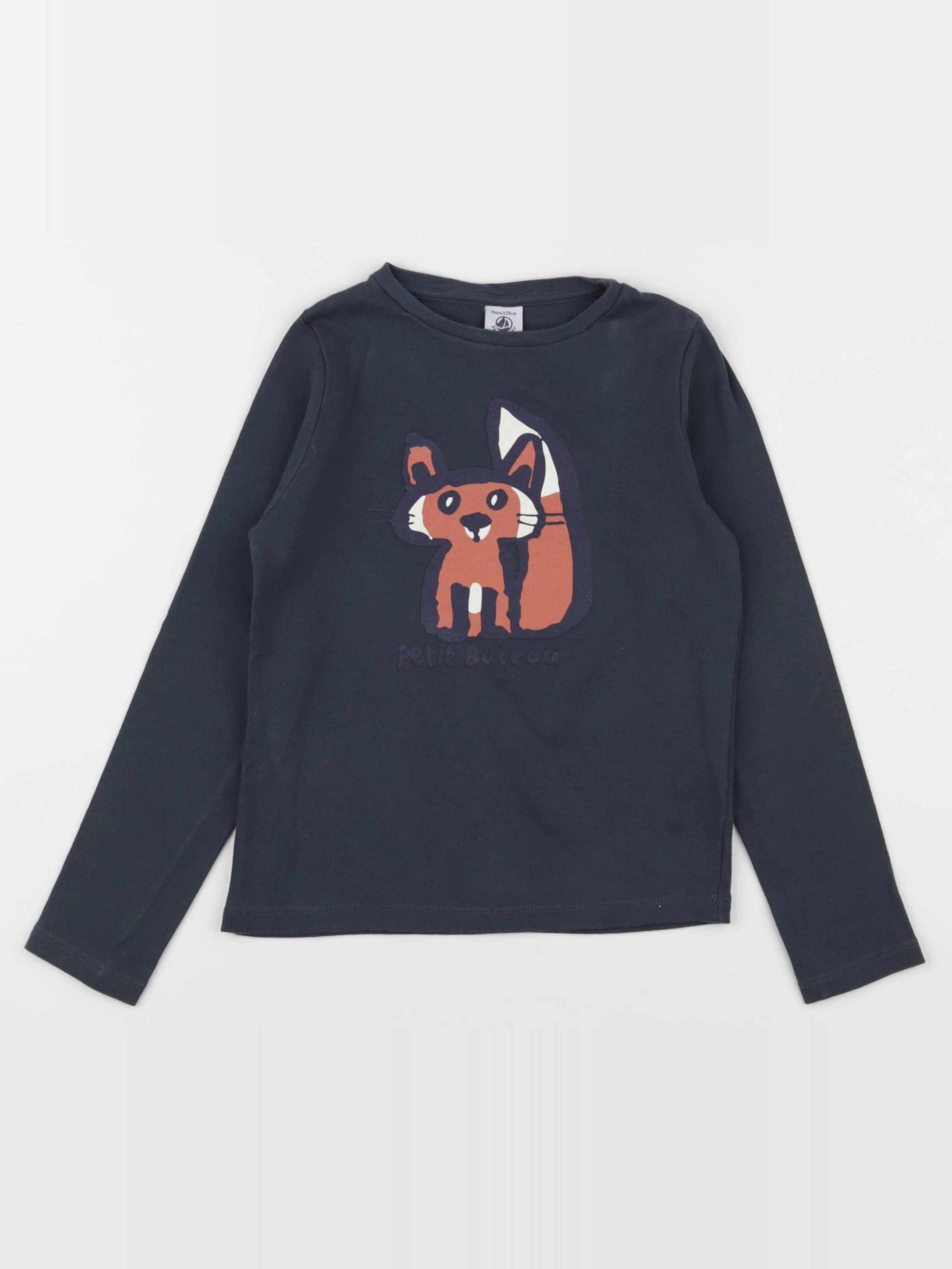 Petit Bateau - tee-shirt vert - 8 ans