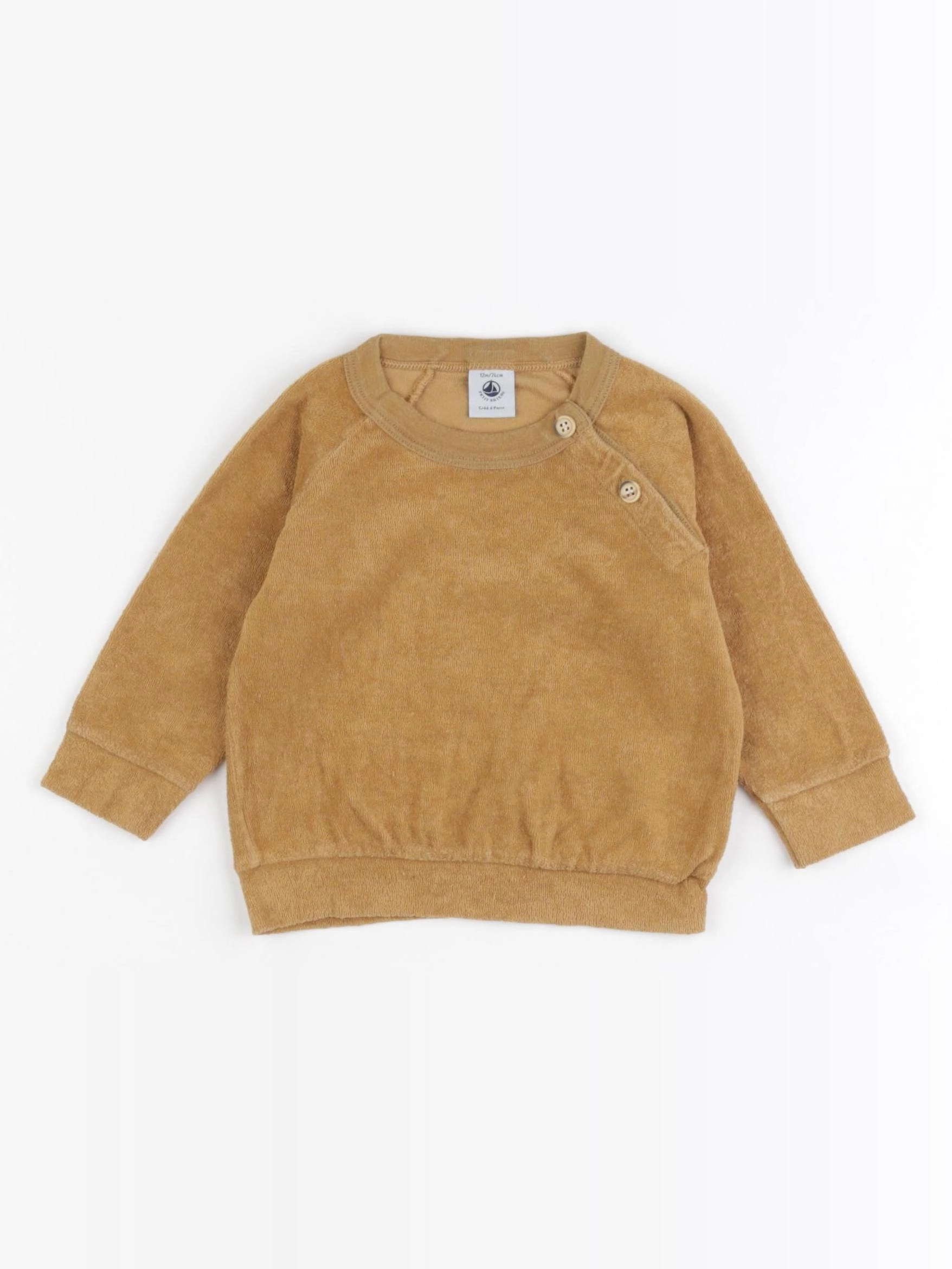 Petit Bateau - pull jaune - 12 mois