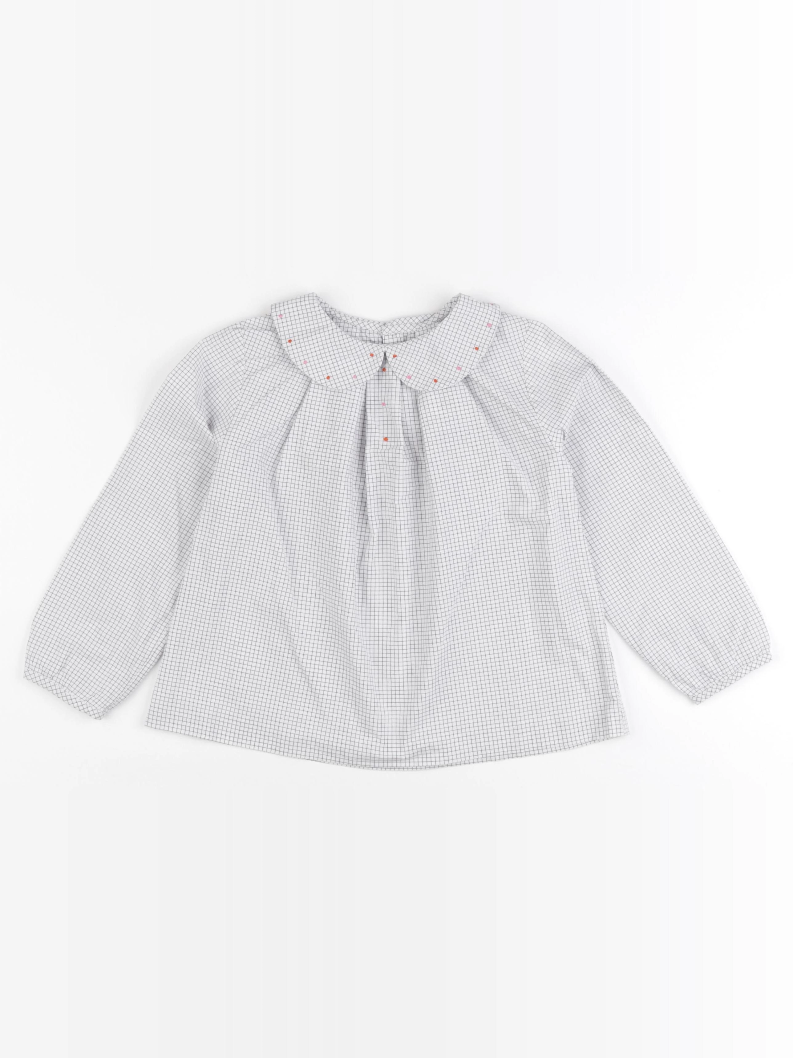 Jacadi - blouse blanc, bleu - 6 ans
