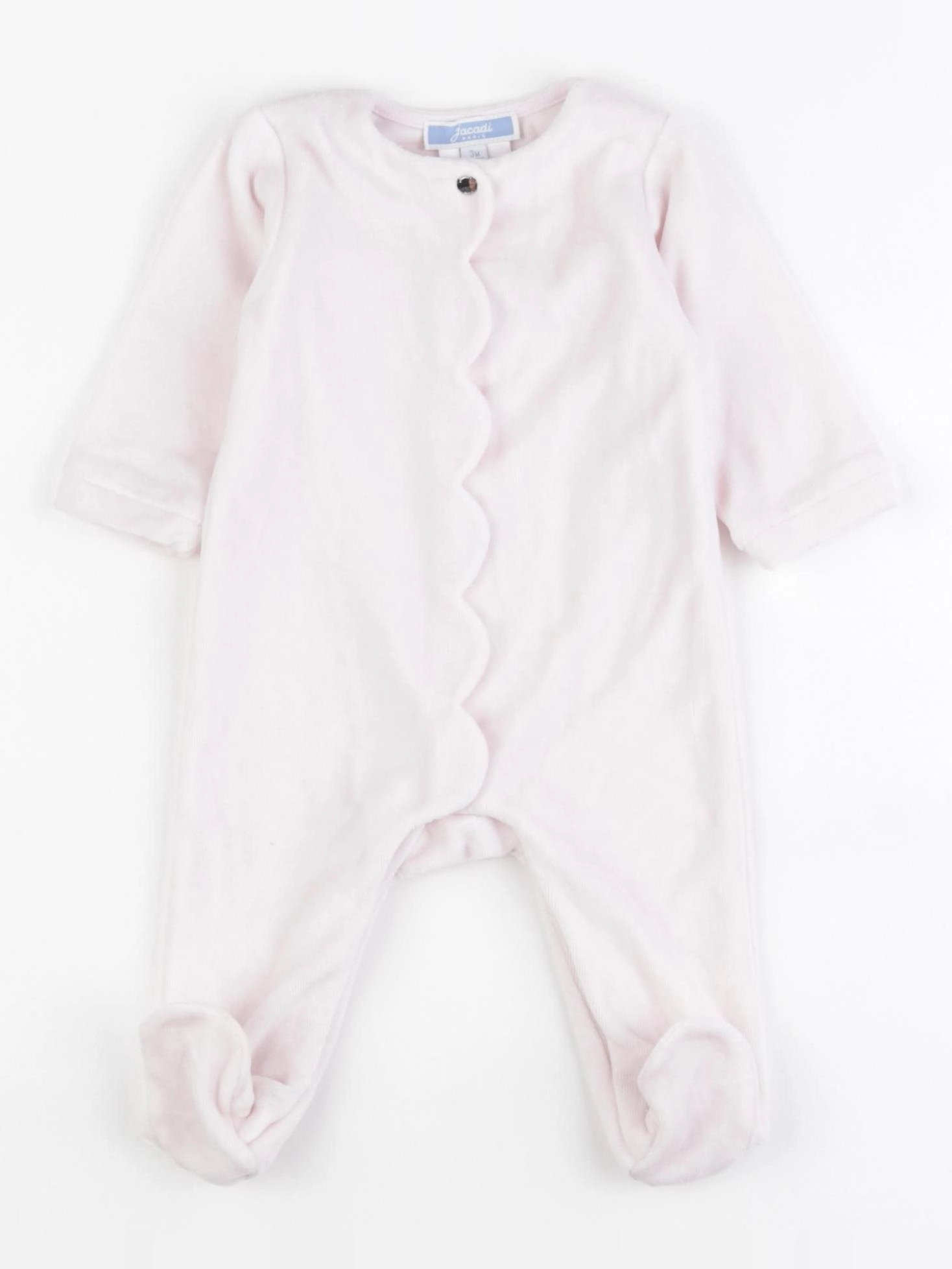Jacadi - pyjama velours rose - 3 mois