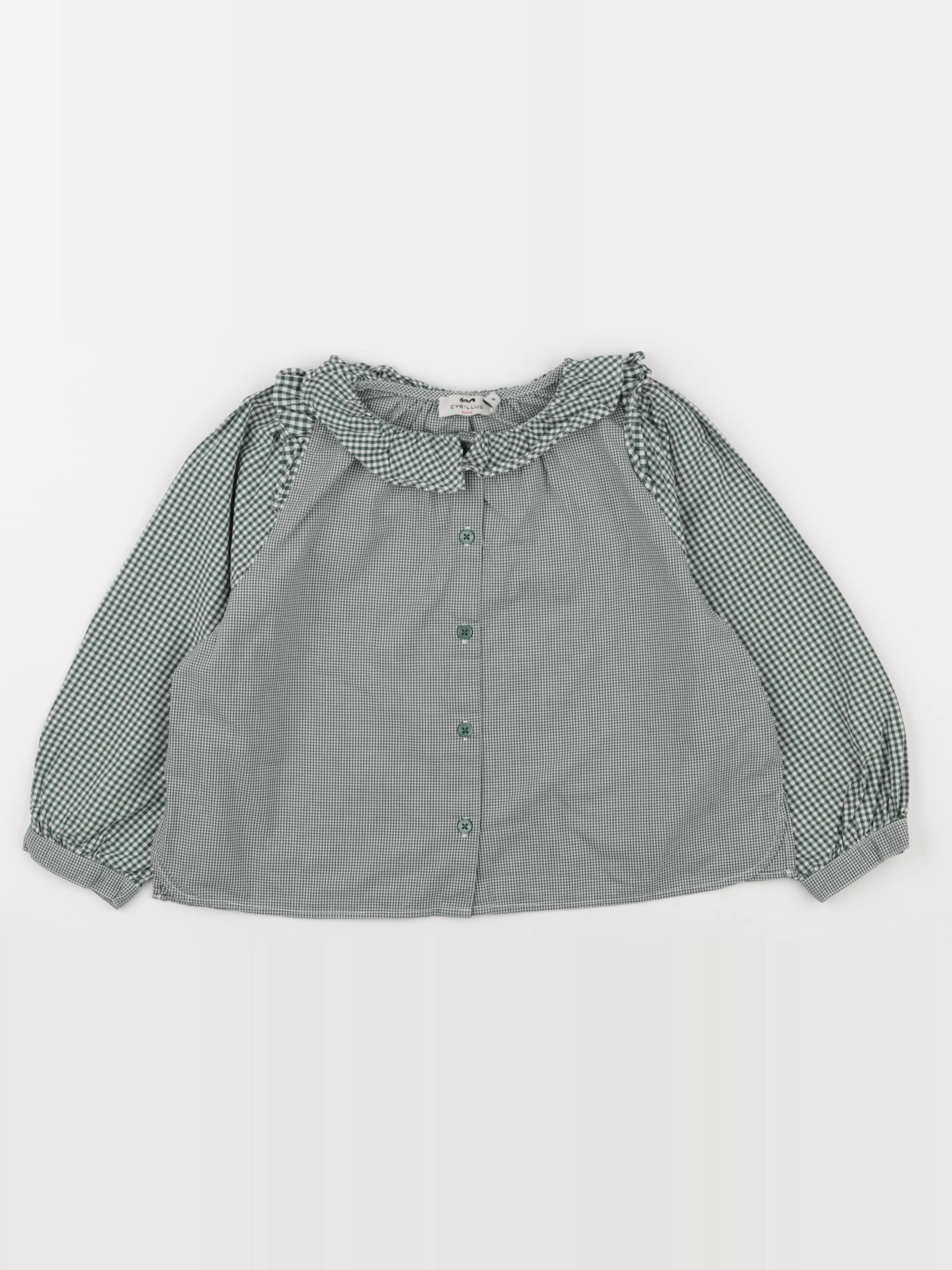 Cyrillus - blouse vert - 6 ans