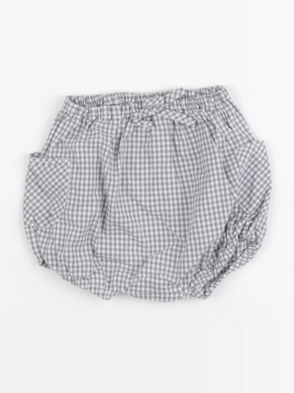 Jacadi - bloomer gris, blanc - 3 mois