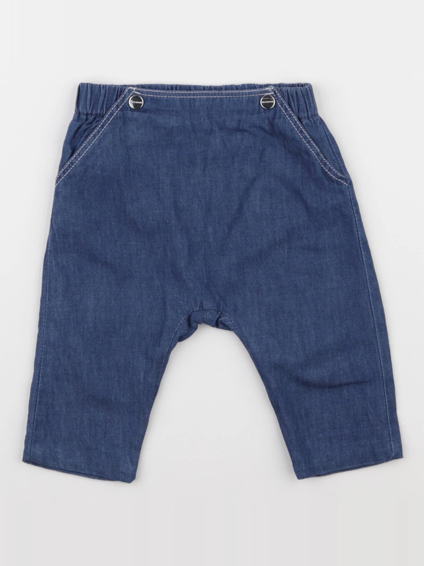 Jacadi - sarouel doublé bleu - 6 mois