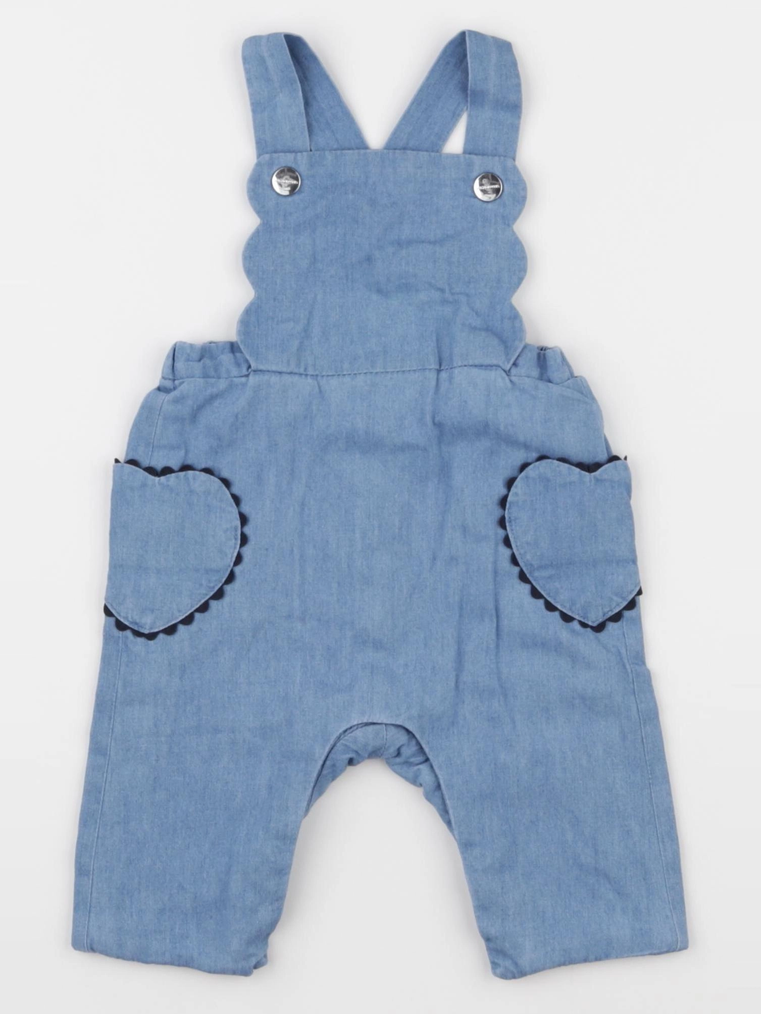 Jacadi - salopette doublé bleu - 3 mois