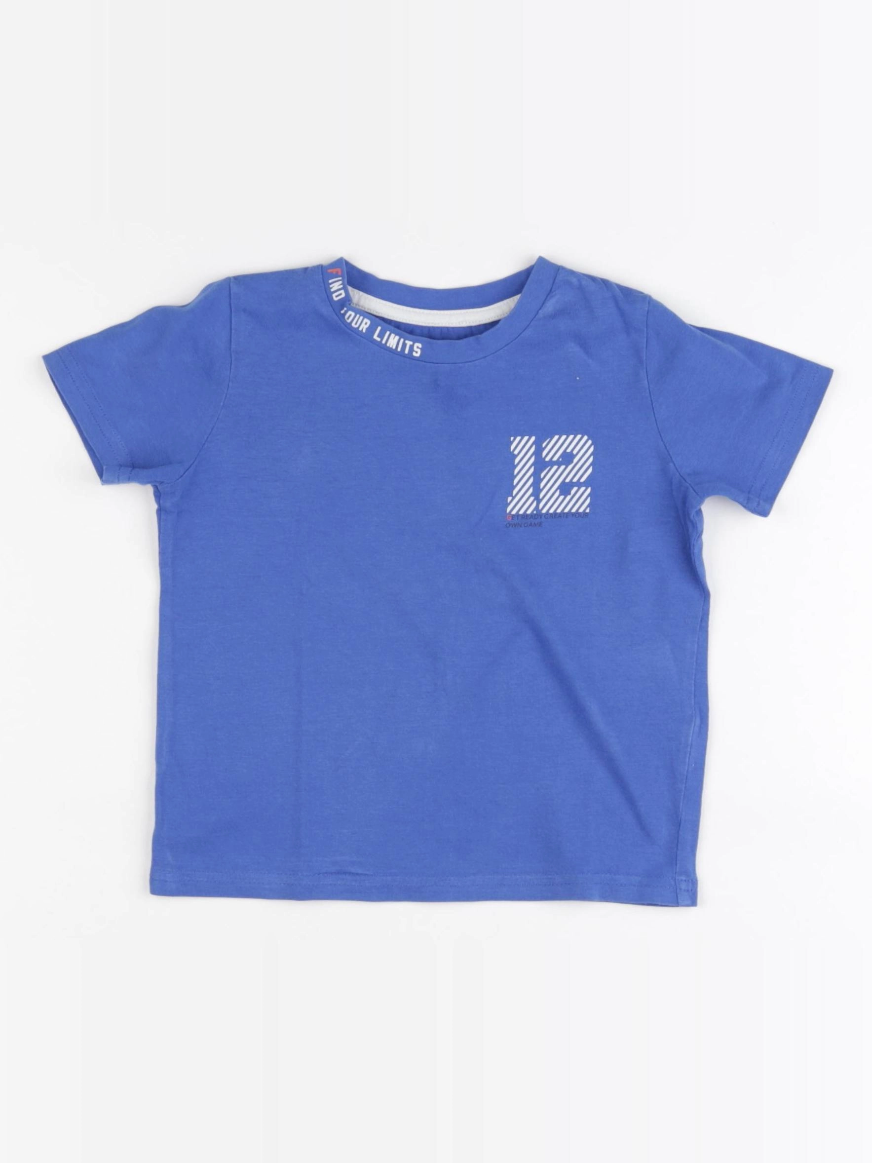 Vertbaudet - tee-shirt bleu - 3 ans