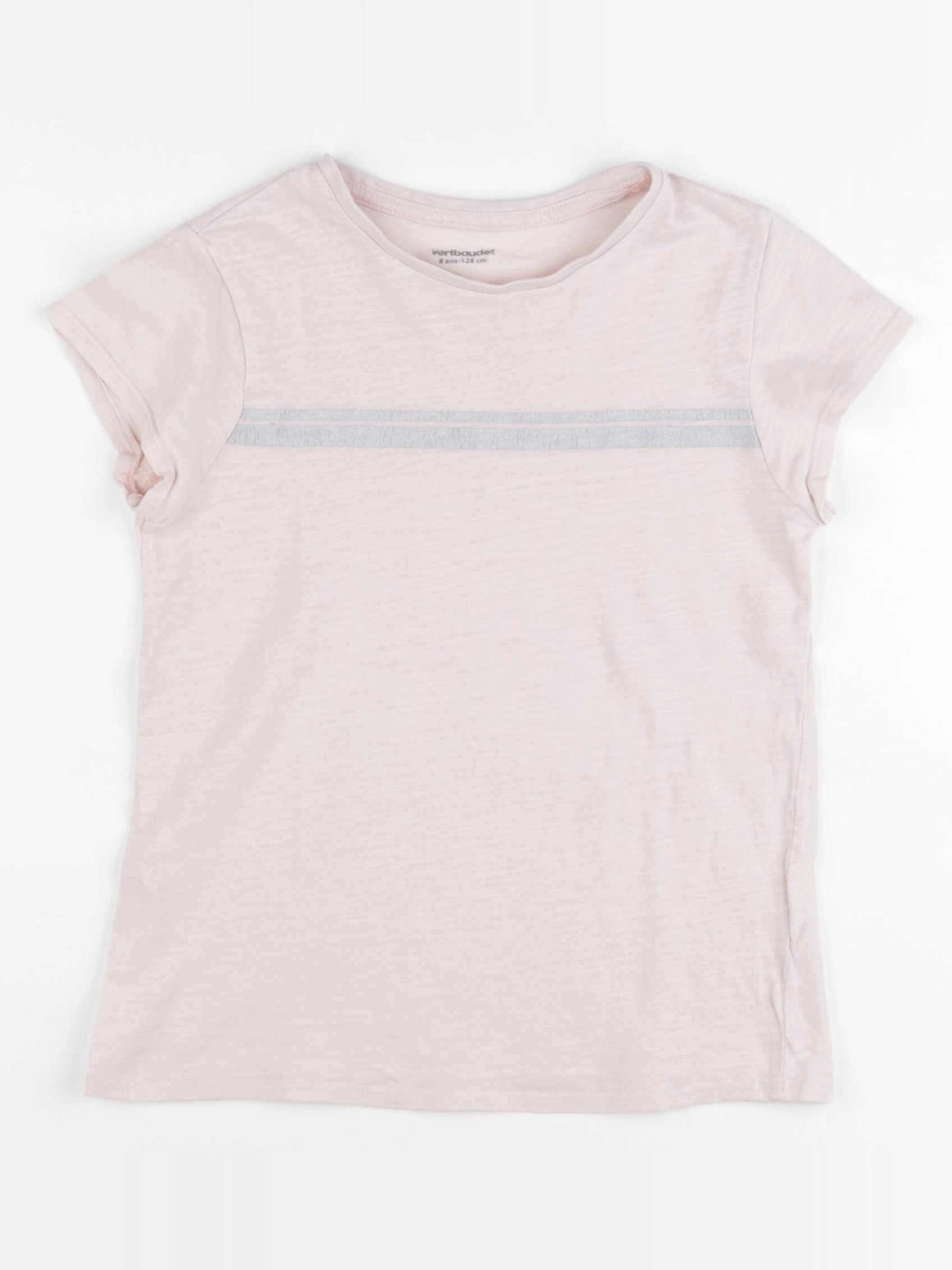 Vertbaudet - tee-shirt rose - 8 ans