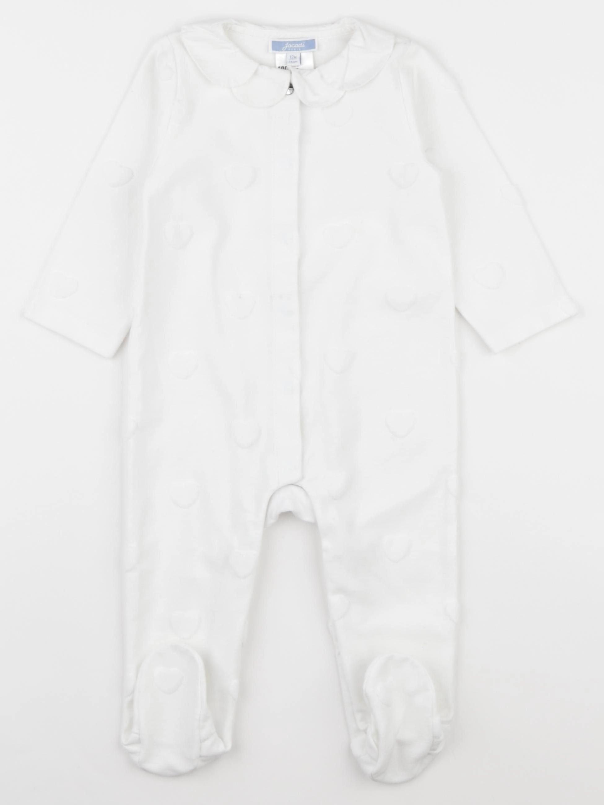 Jacadi - pyjama coton blanc - 12 mois