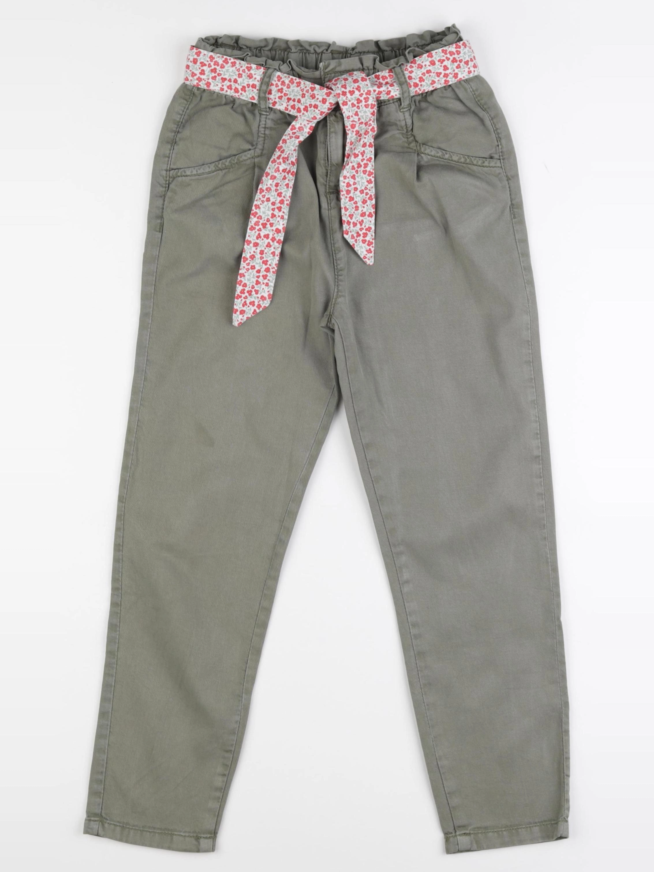 Vertbaudet - pantalon vert - 8 ans