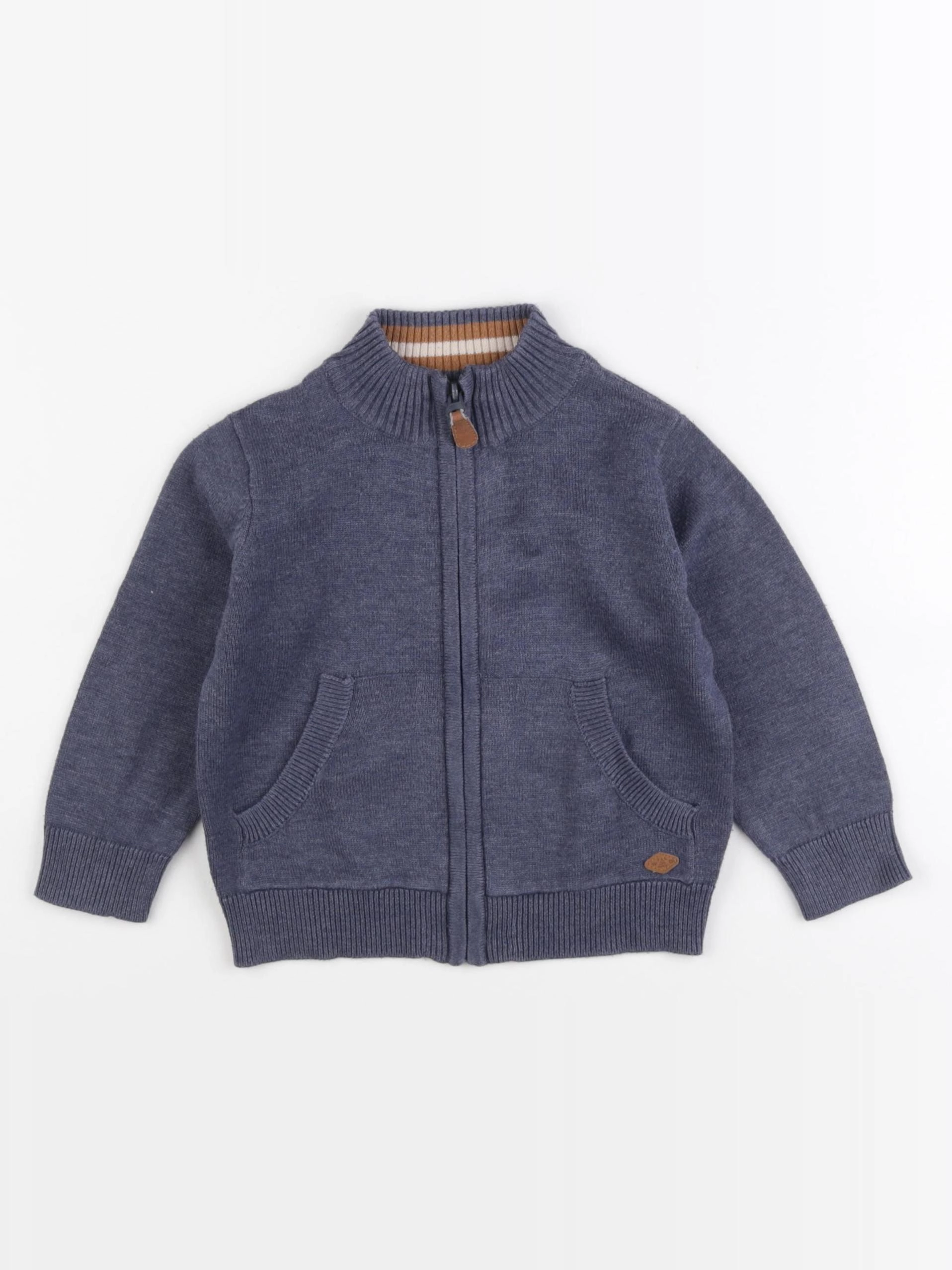 Vertbaudet - gilet bleu - 4 ans