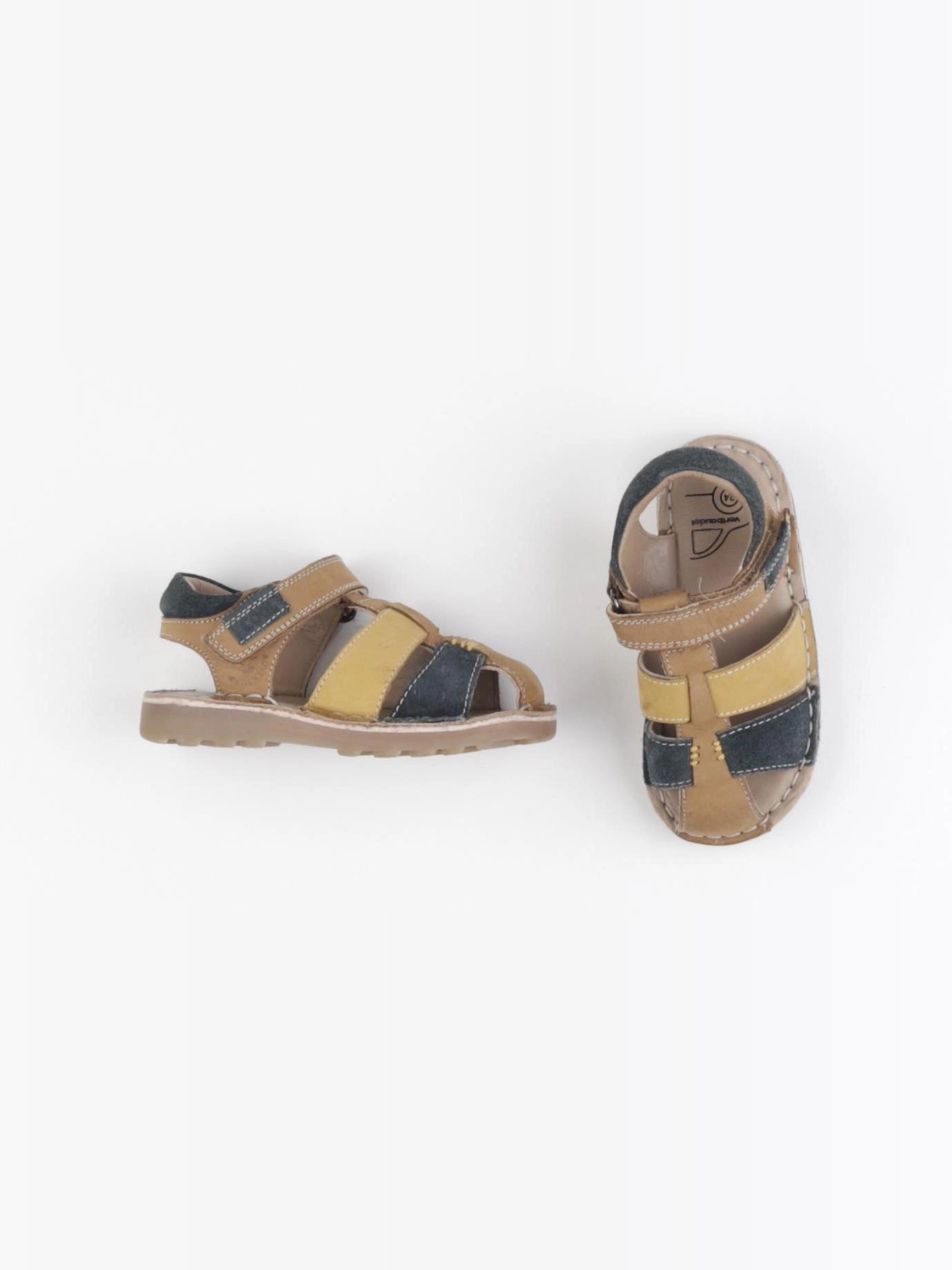 Vertbaudet - sandales bleu, marron - pointure 24
