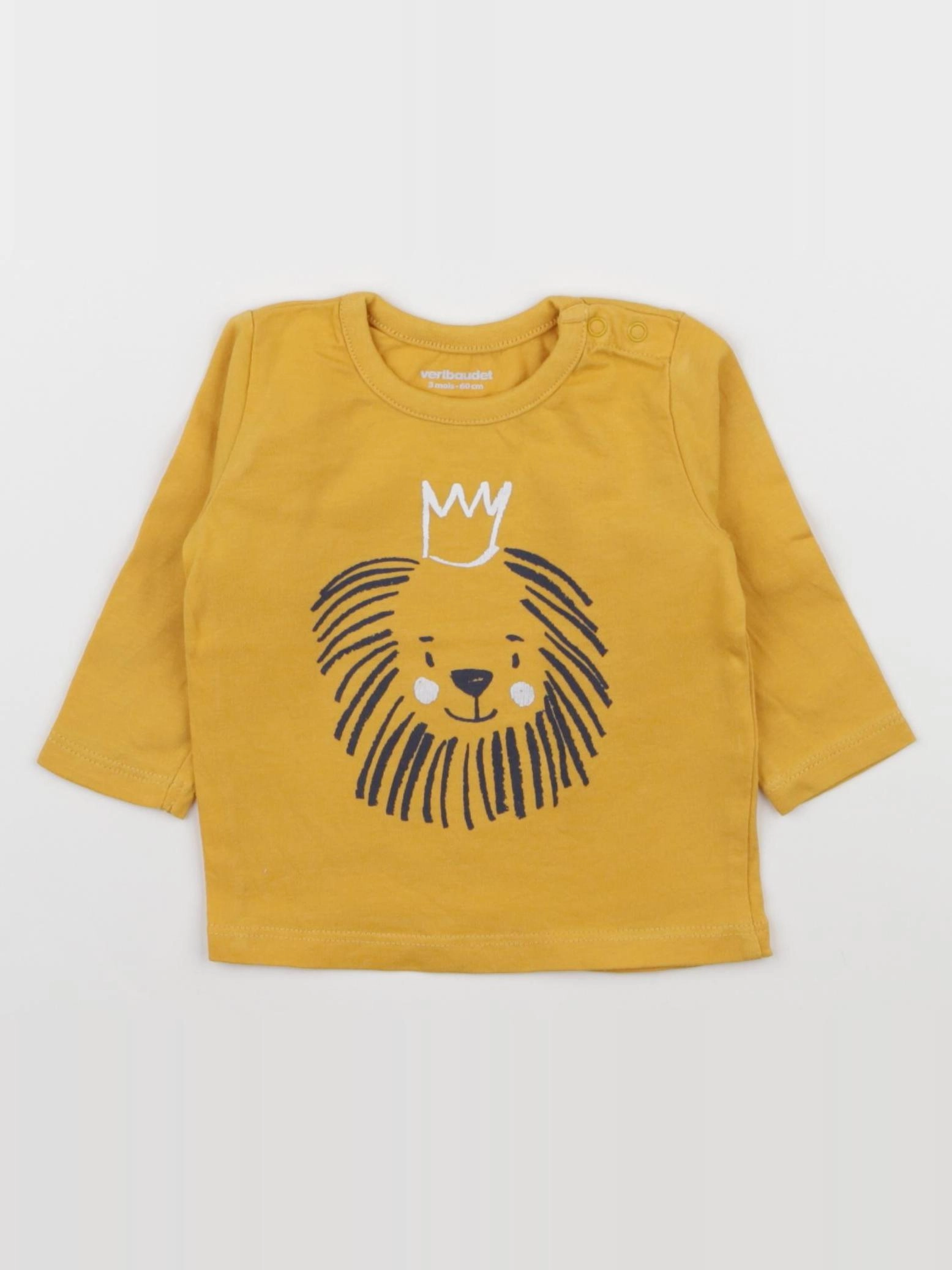 Vertbaudet - tee-shirt jaune - 3 mois