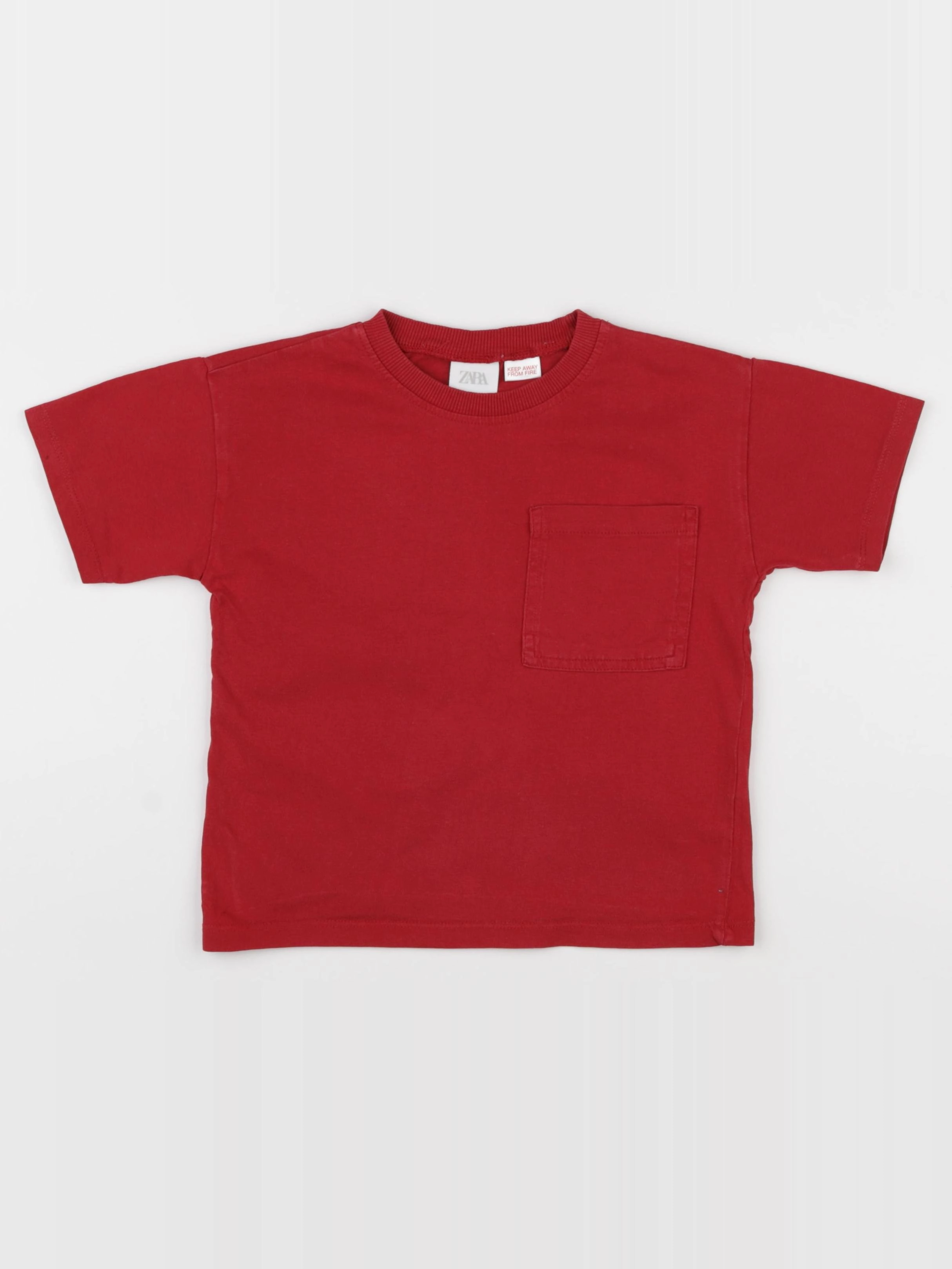 Zara - tee-shirt rouge - 3/4 ans