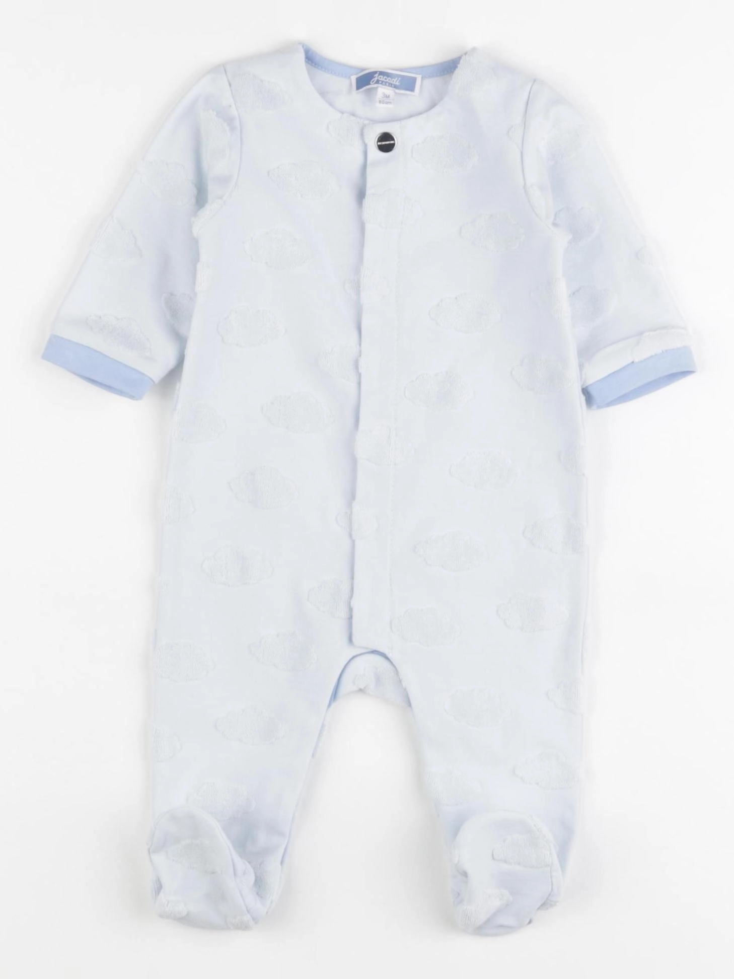 Jacadi - pyjama coton bleu - 3 mois