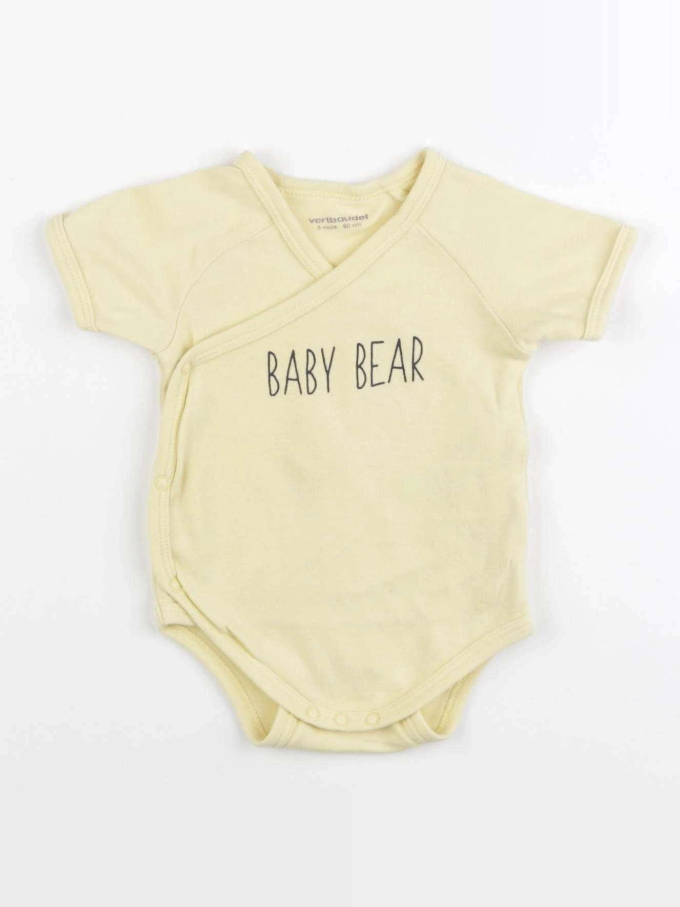 Vertbaudet - body jaune - 3 mois