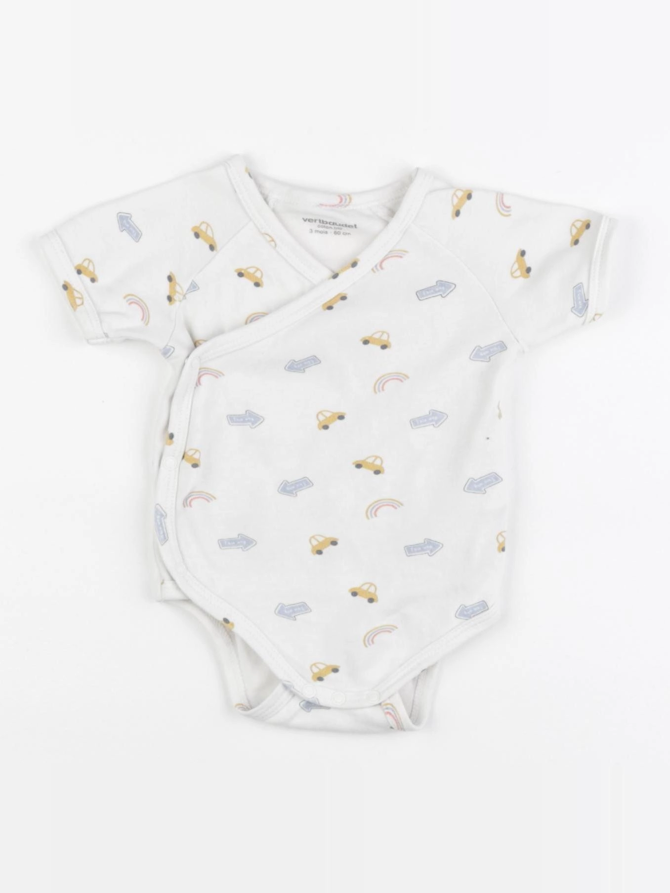 Vertbaudet - body blanc - 3 mois
