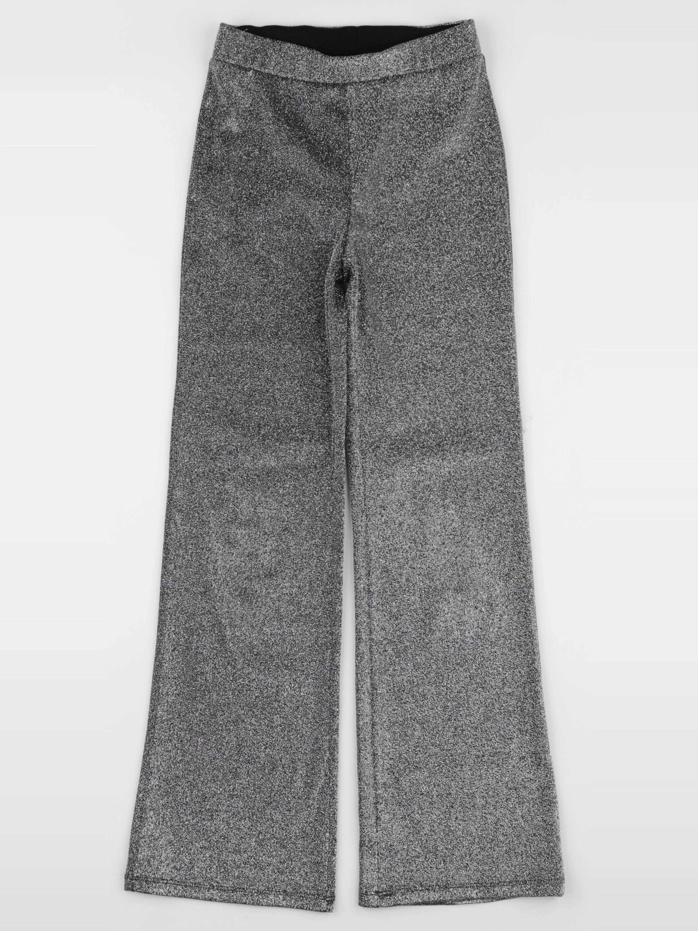 H&M - legging argent - 8/9 ans