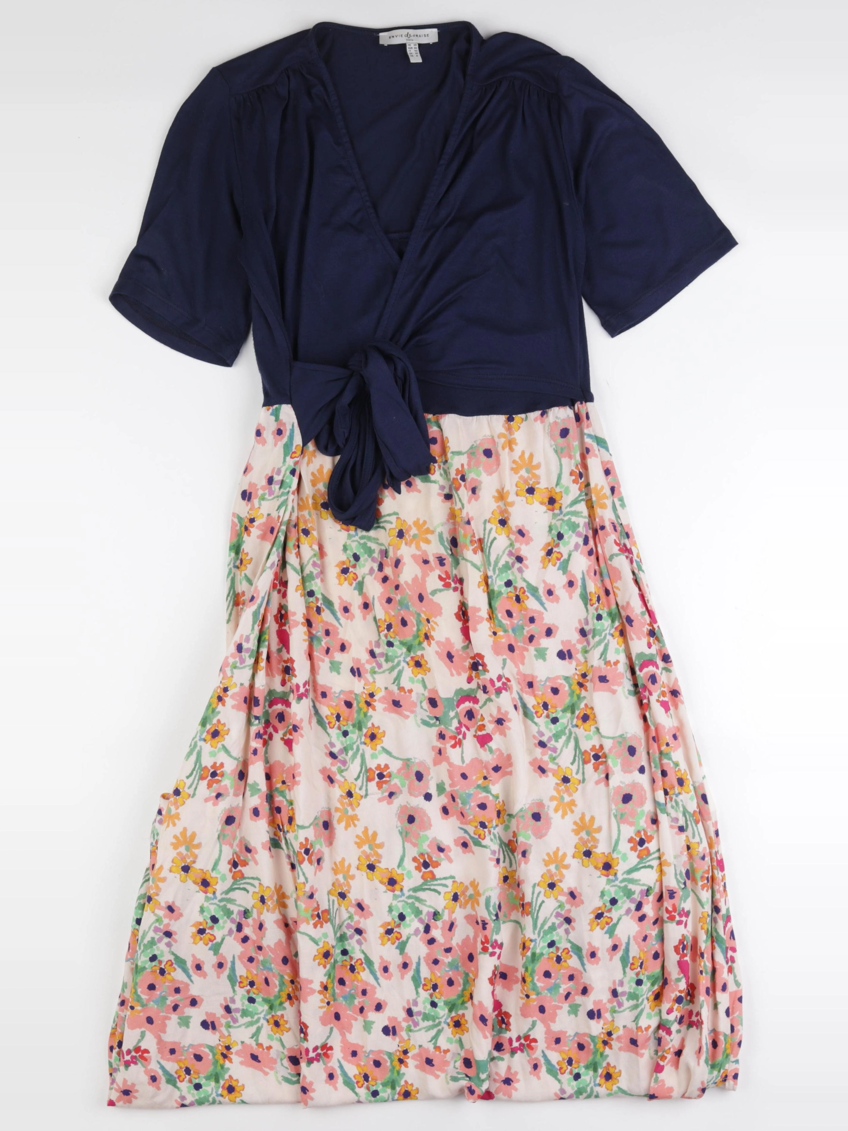 Envie de fraise - robe longue allaitement bleu, multicolore - 38