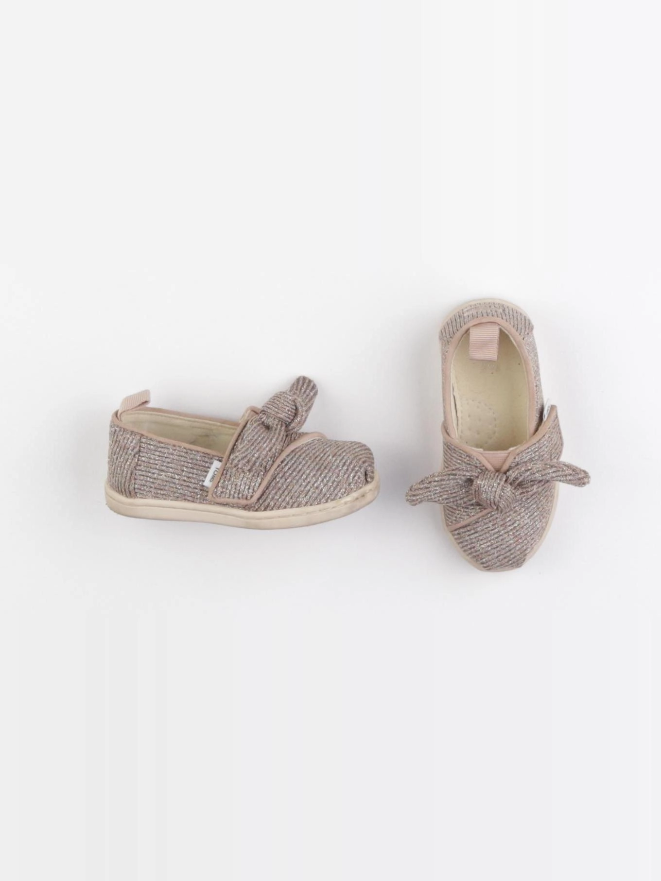 Toms - tennis à scratch/ lacets bronze - pointure 22