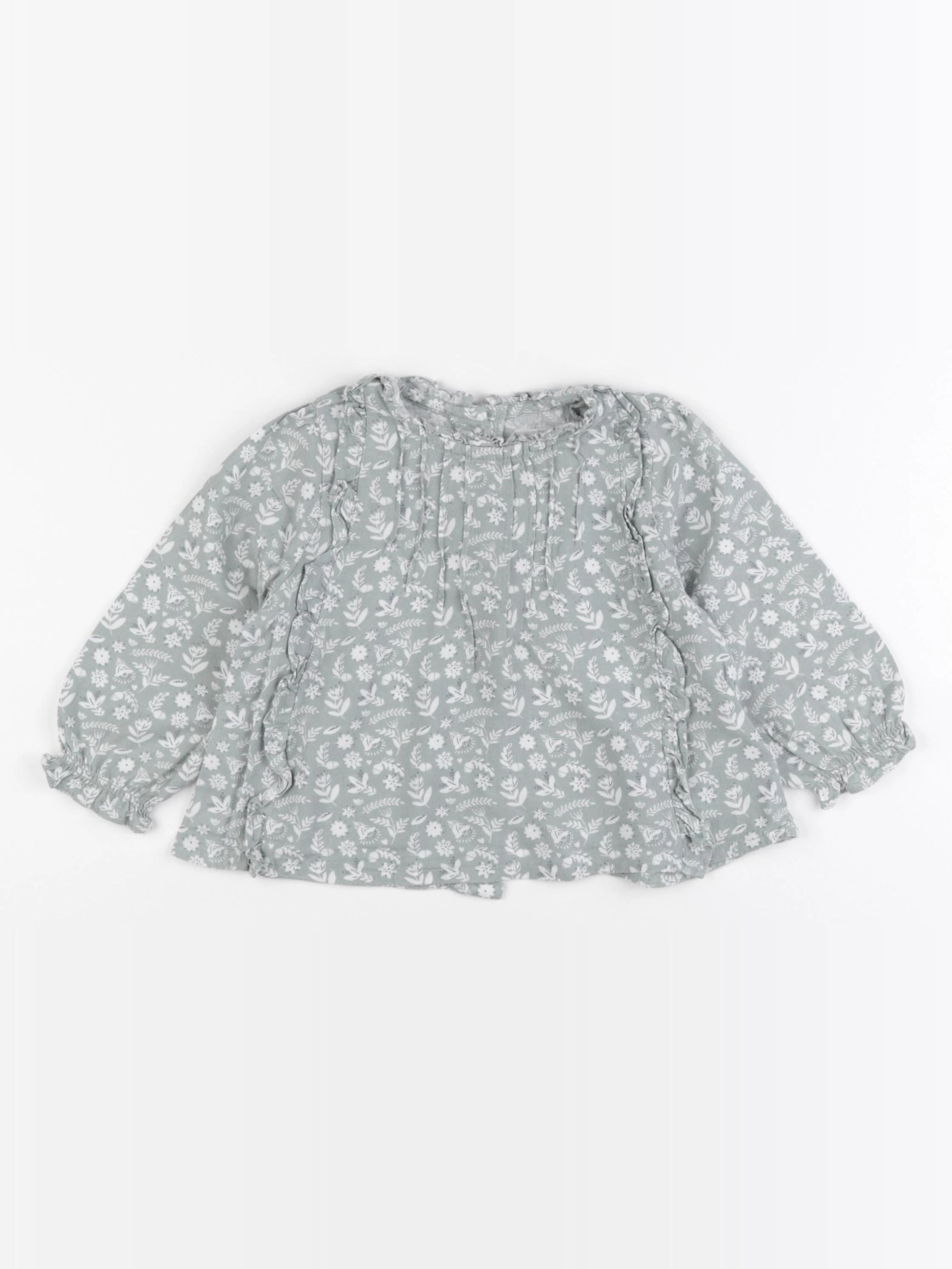 Vertbaudet - blouse vert - 24 mois