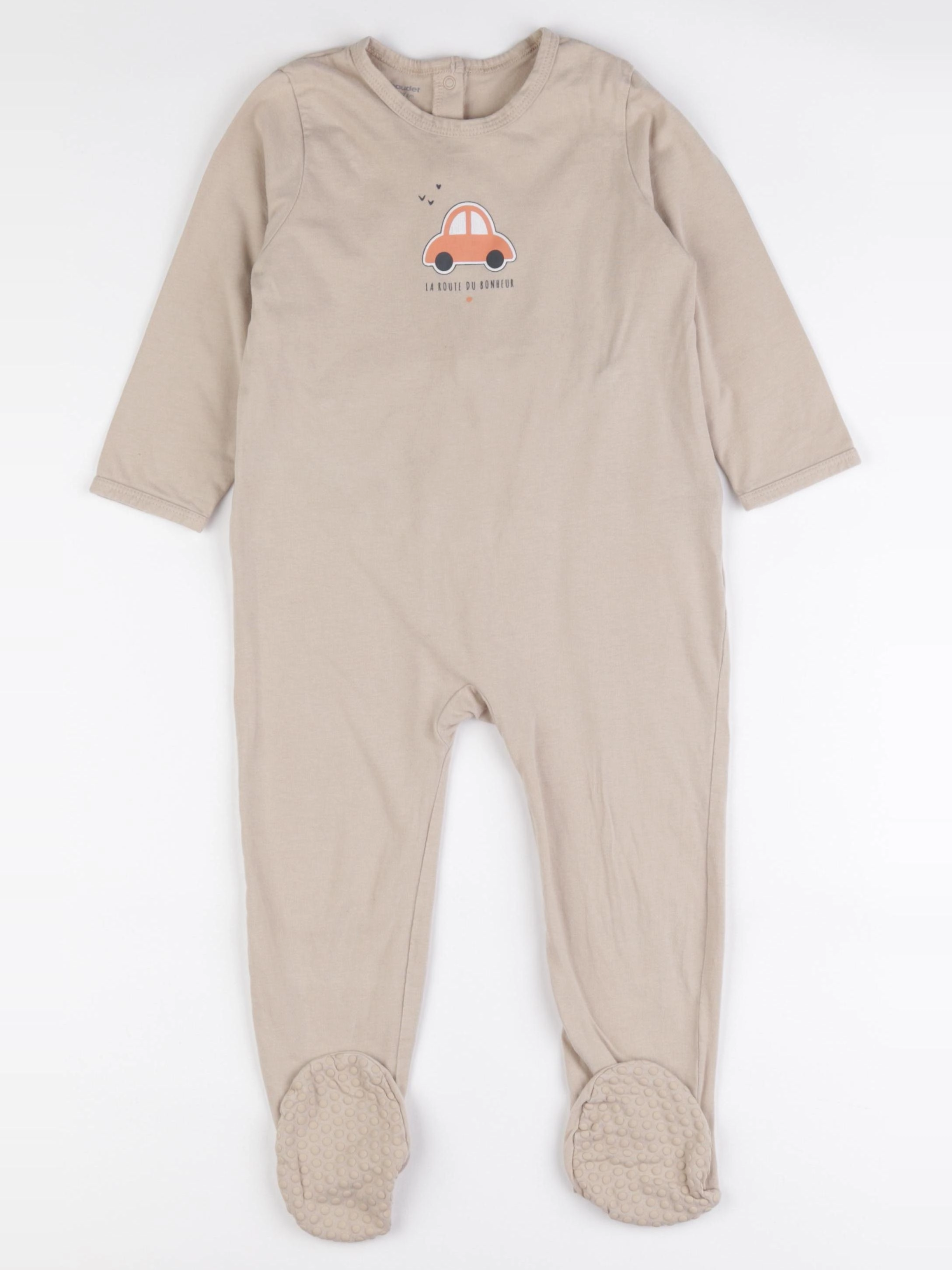 Vertbaudet - pyjama coton marron - 36 mois