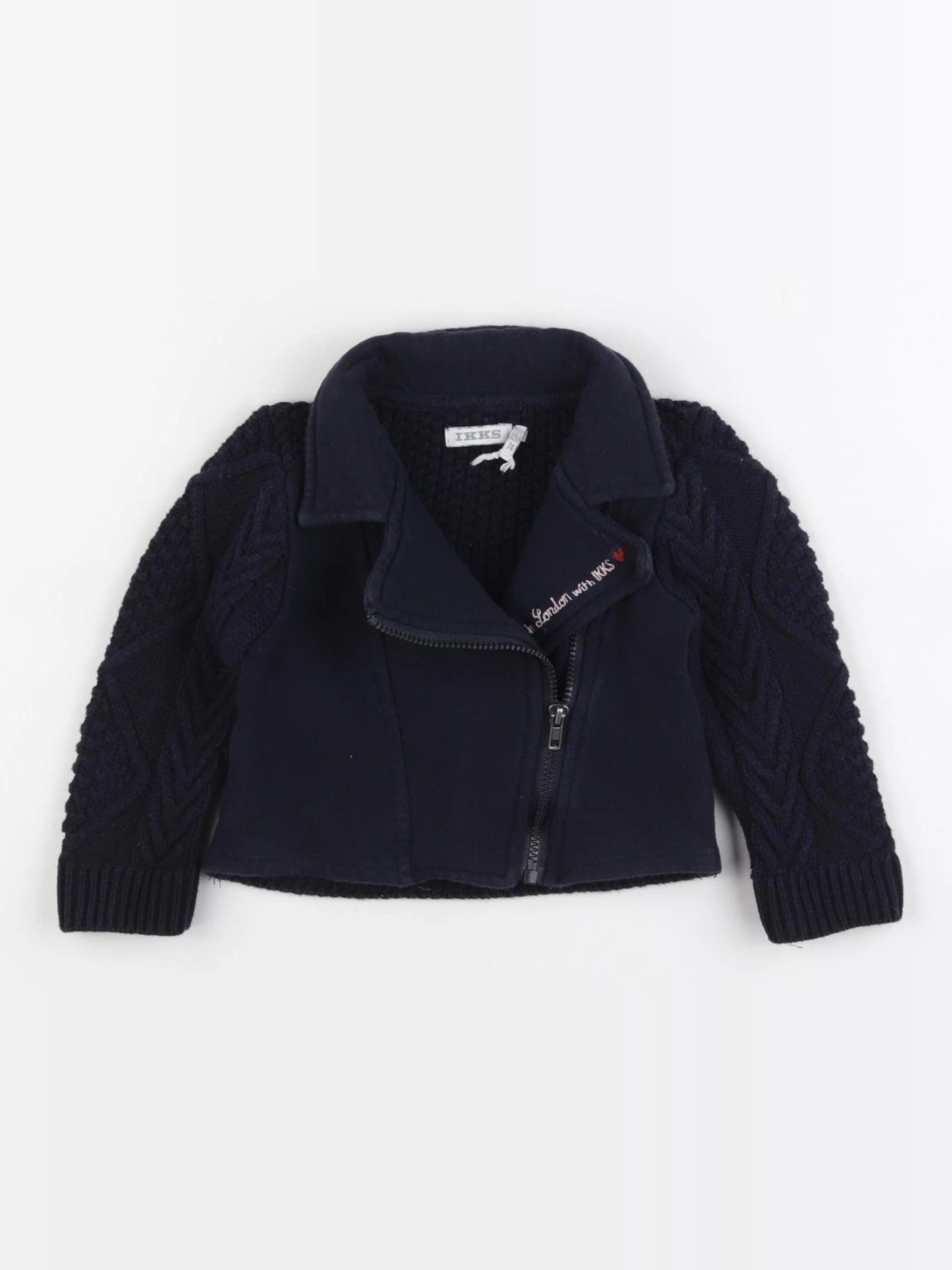 IKKS - veste bleu - 12 mois