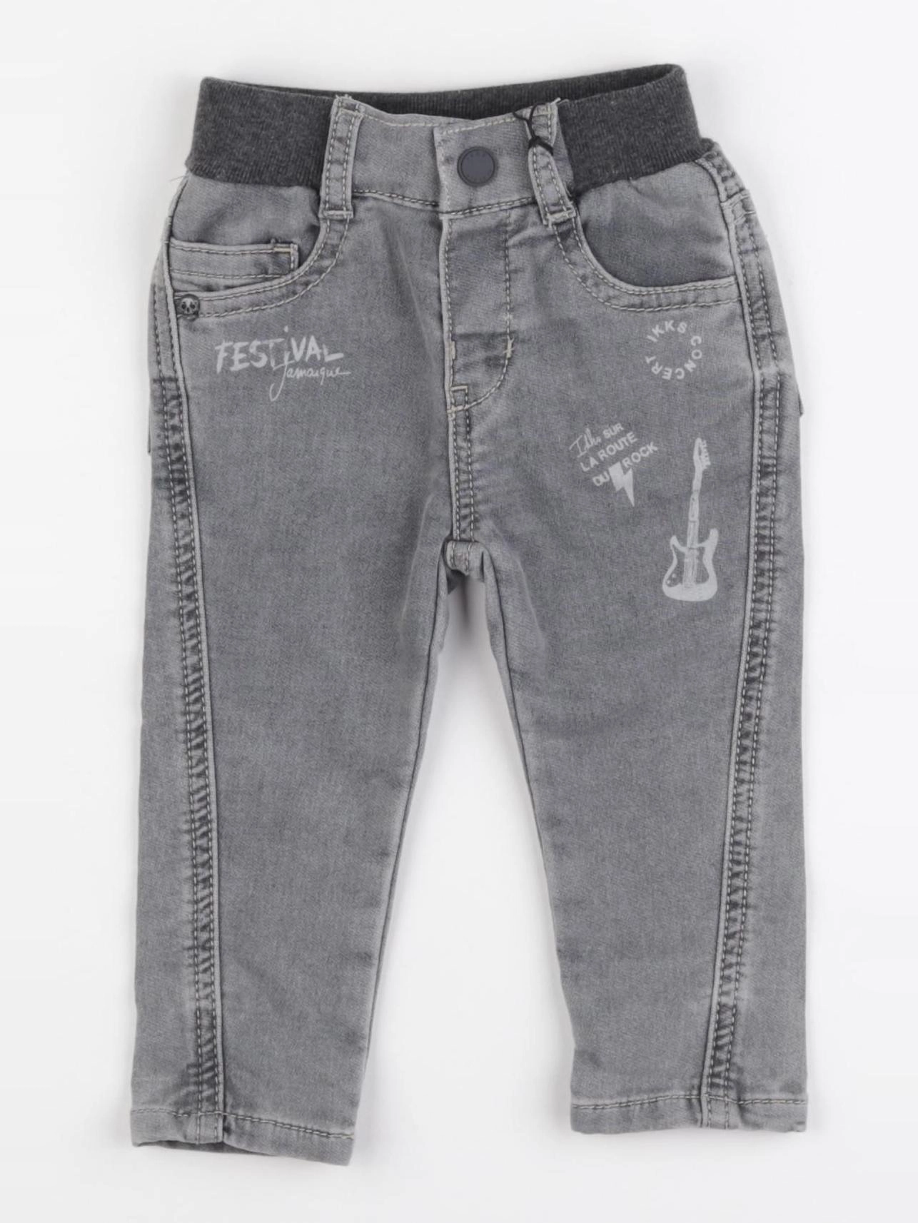 IKKS - jean gris - 12 mois