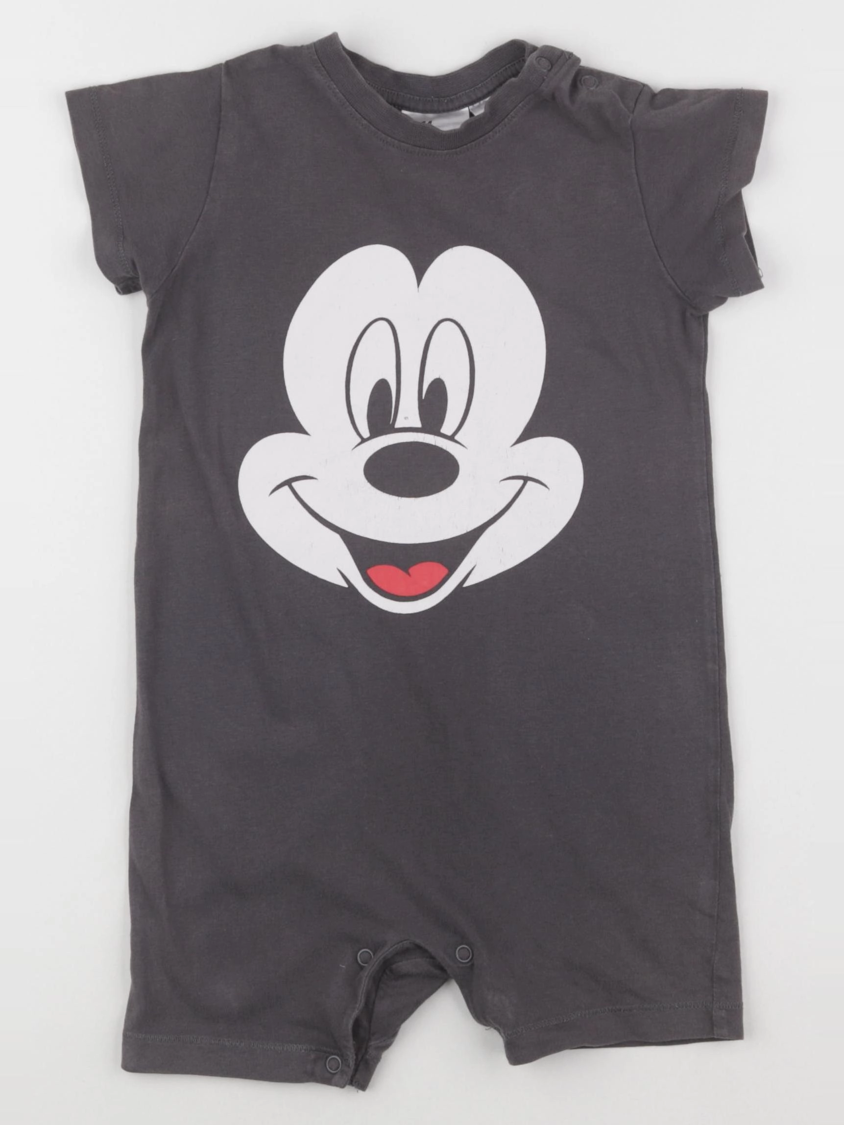 H&M - pyjama coton gris - 12/18 mois