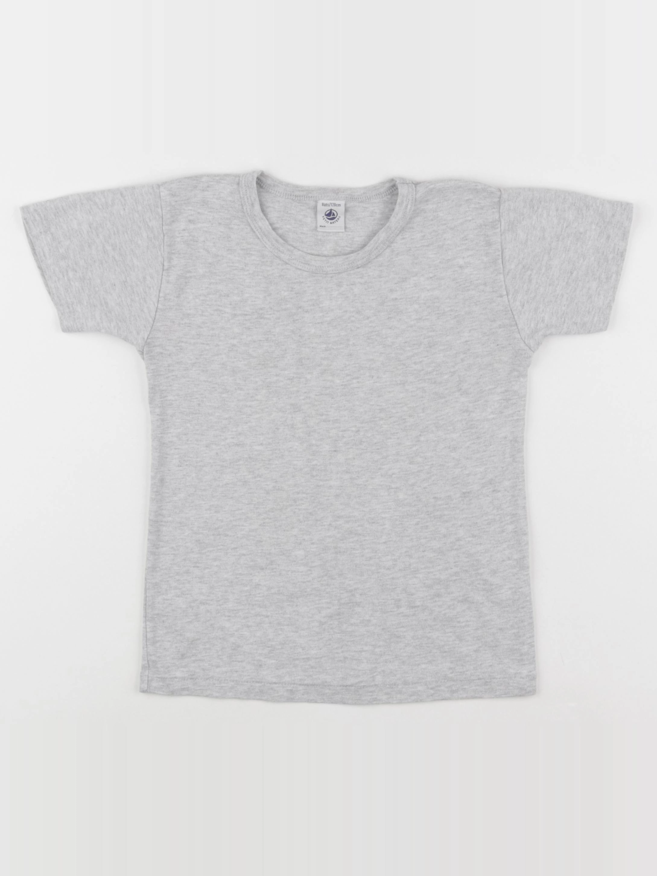 Petit Bateau - maillot de corps gris - 8 ans