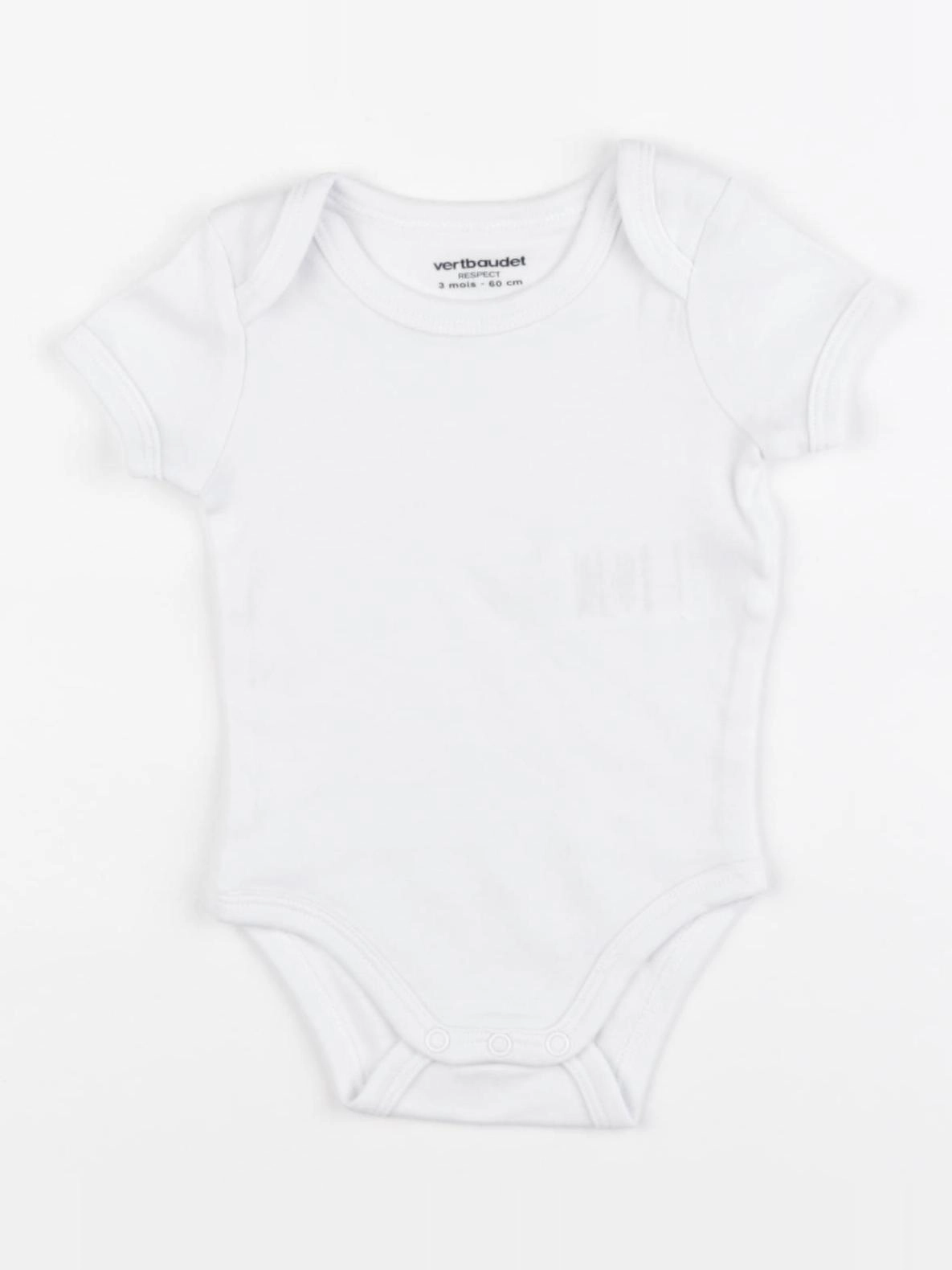 Vertbaudet - body blanc - 3 mois