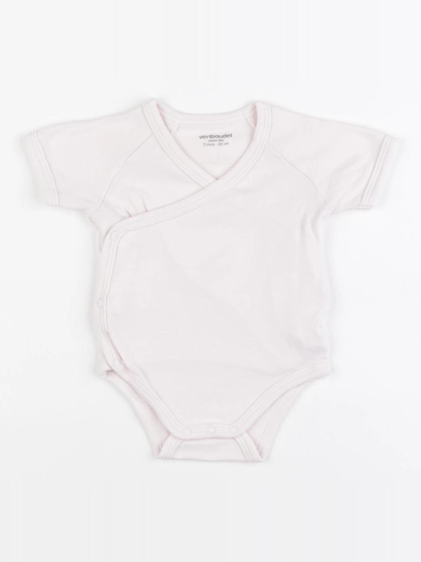 Vertbaudet - body rose - 3 mois