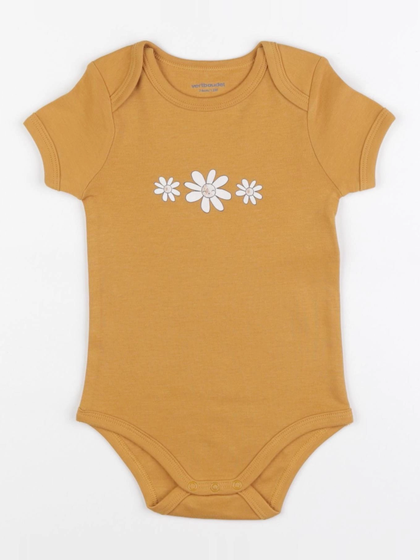Vertbaudet - body jaune - 12 mois