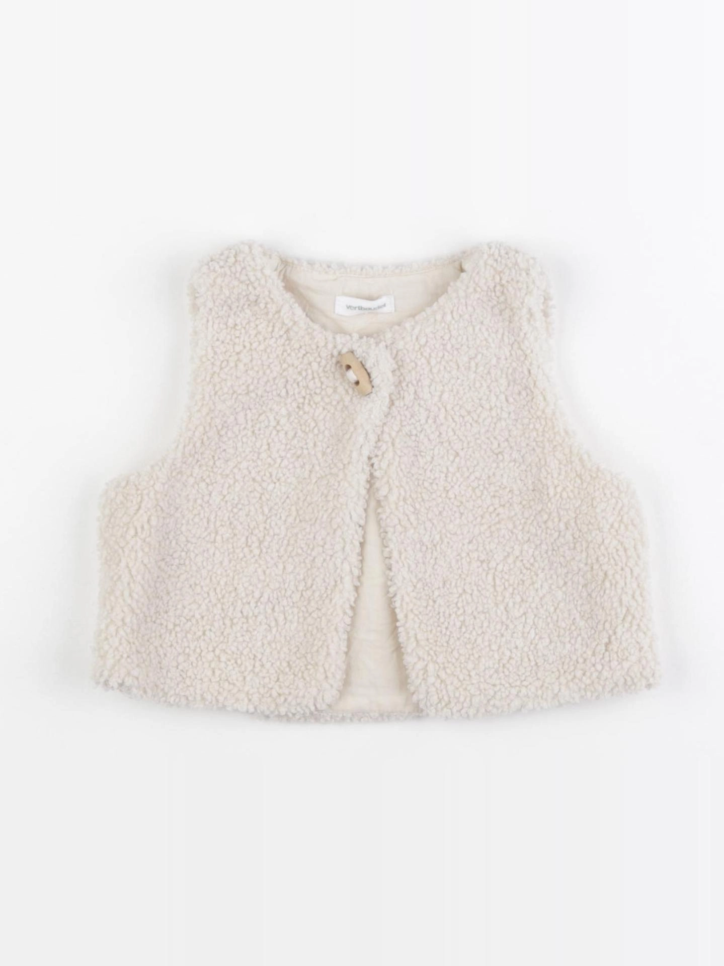 Vertbaudet - gilet blanc - 6 mois