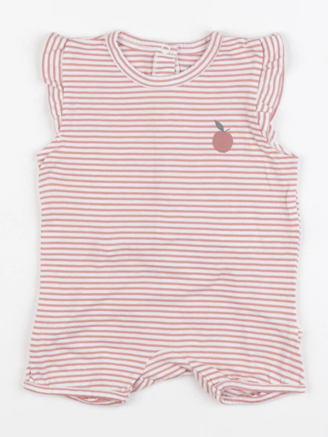 Vertbaudet - pyjama coton rose - 3 mois