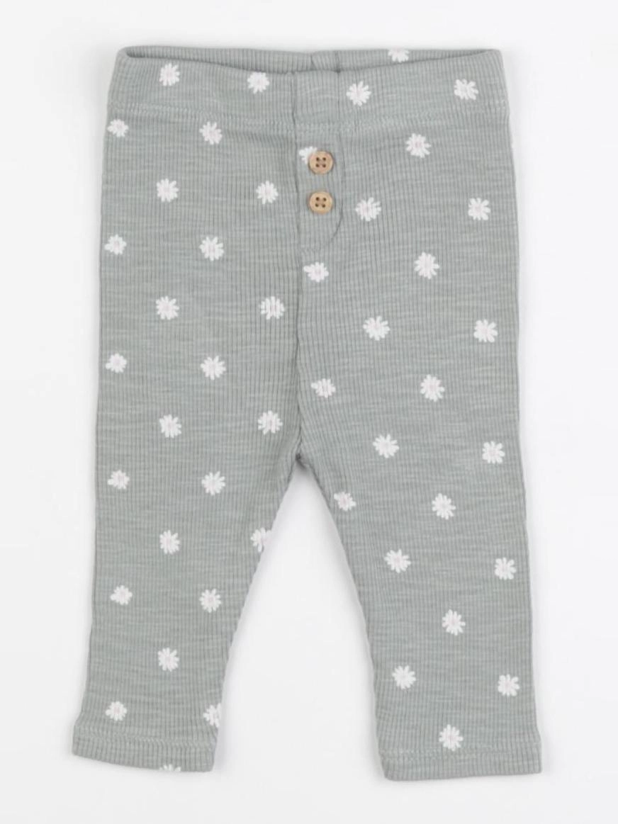 Vertbaudet - legging vert - 3 mois