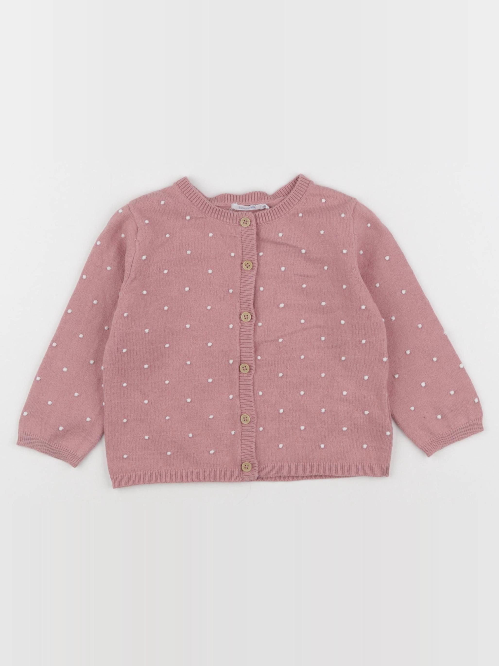 Boutchou - gilet rose - 24 mois