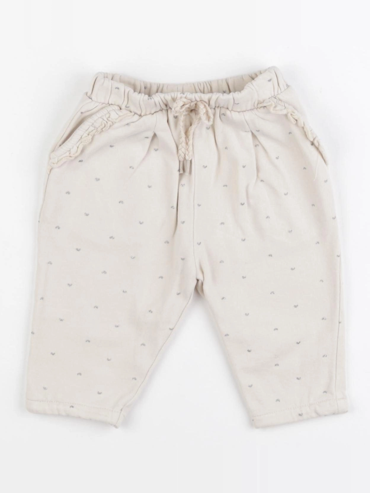 Vertbaudet - pantalon beige, or - 6 mois
