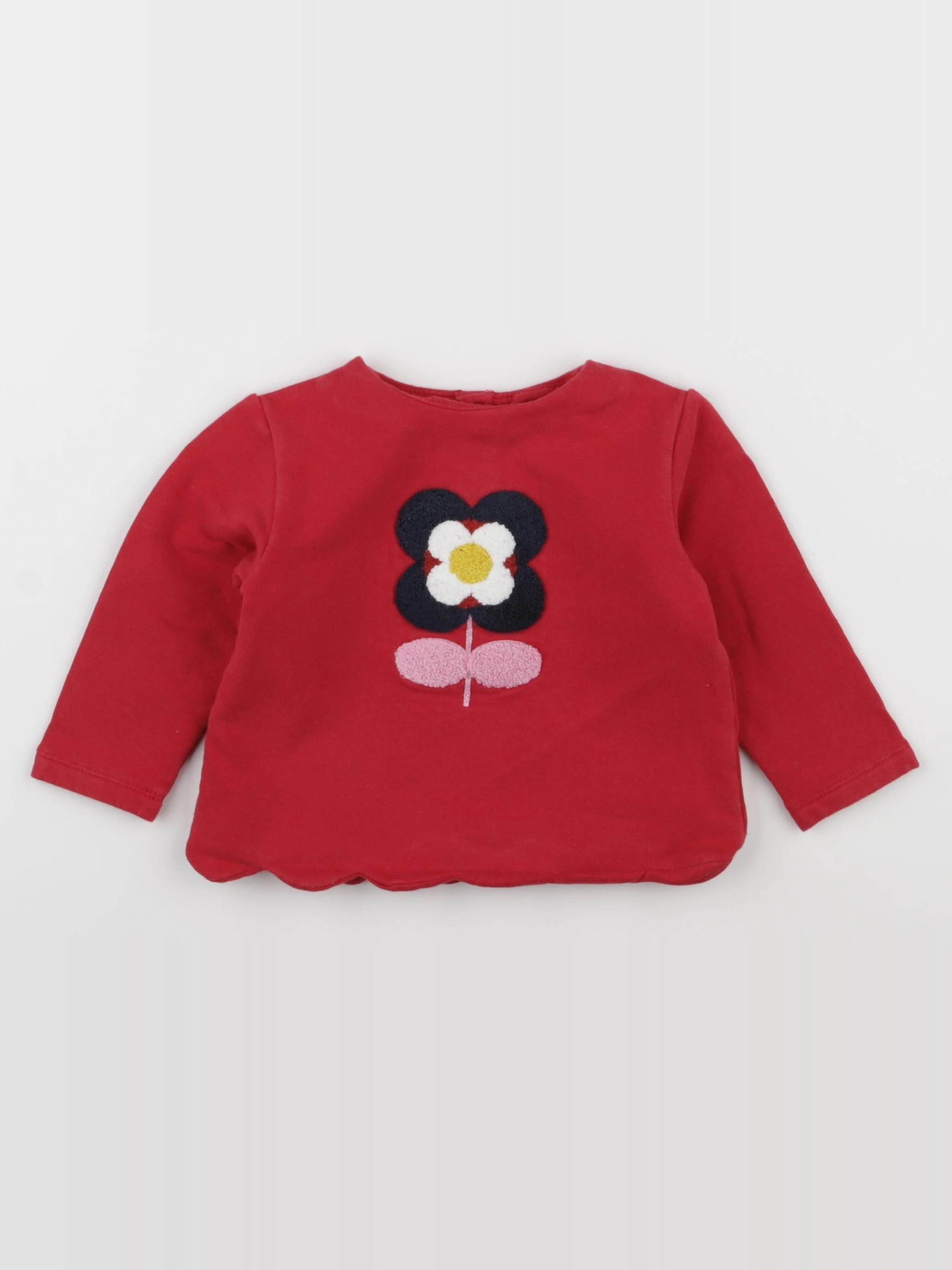 Jacadi - sweat rouge - 12 mois