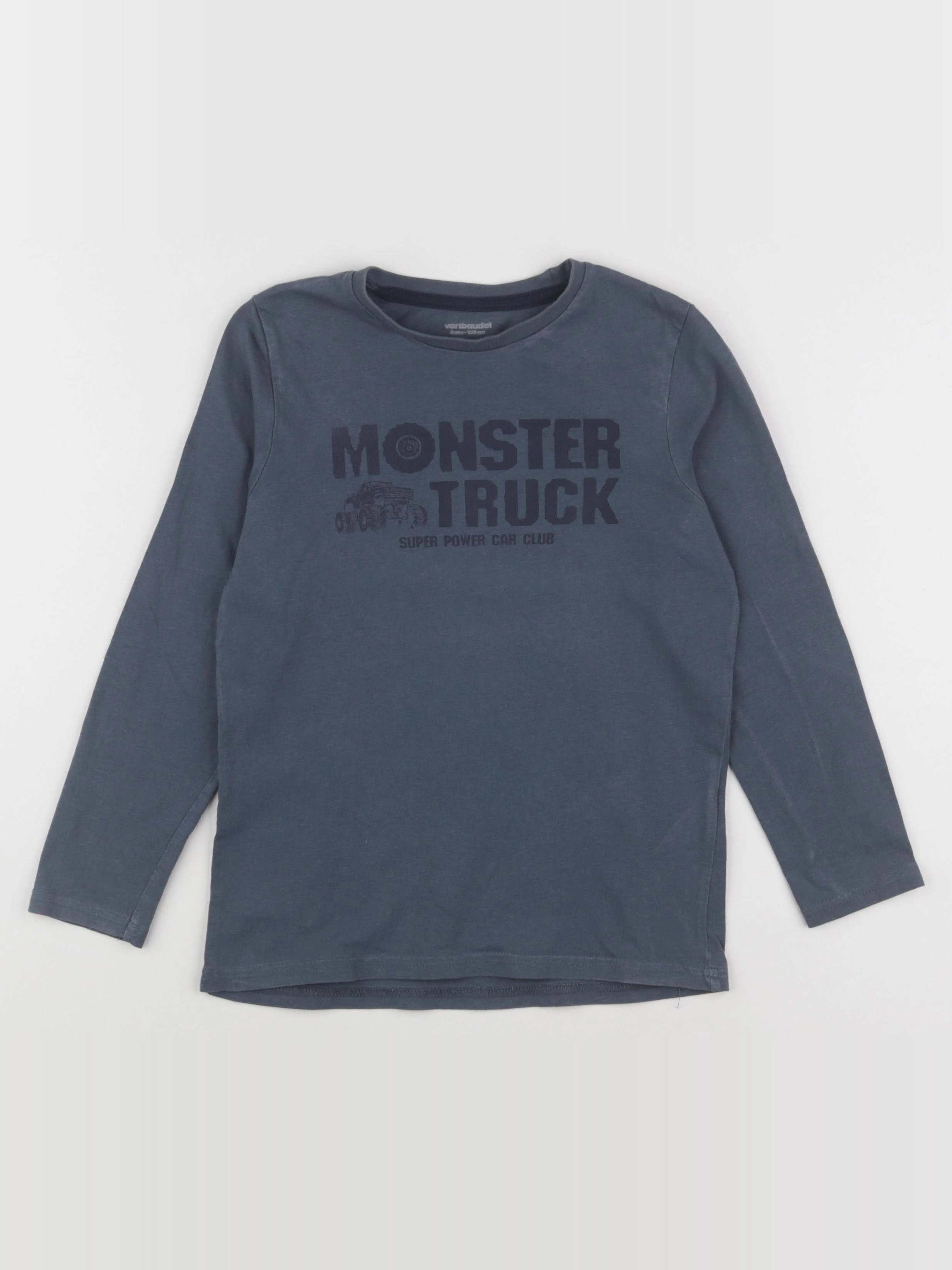 Vertbaudet - tee-shirt bleu - 8 ans