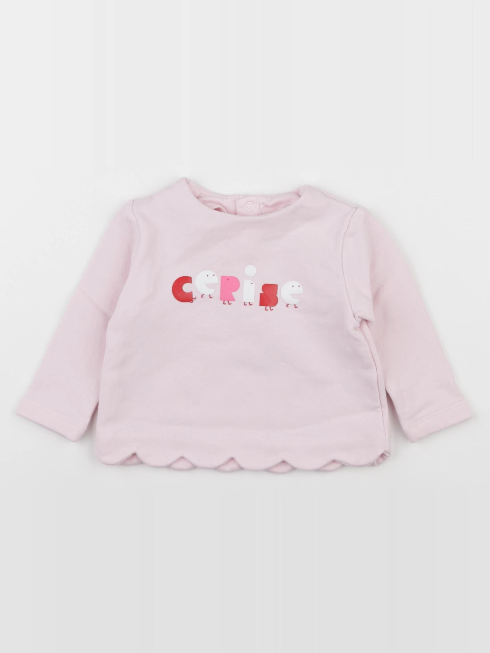 Jacadi - sweat rose - 12 mois