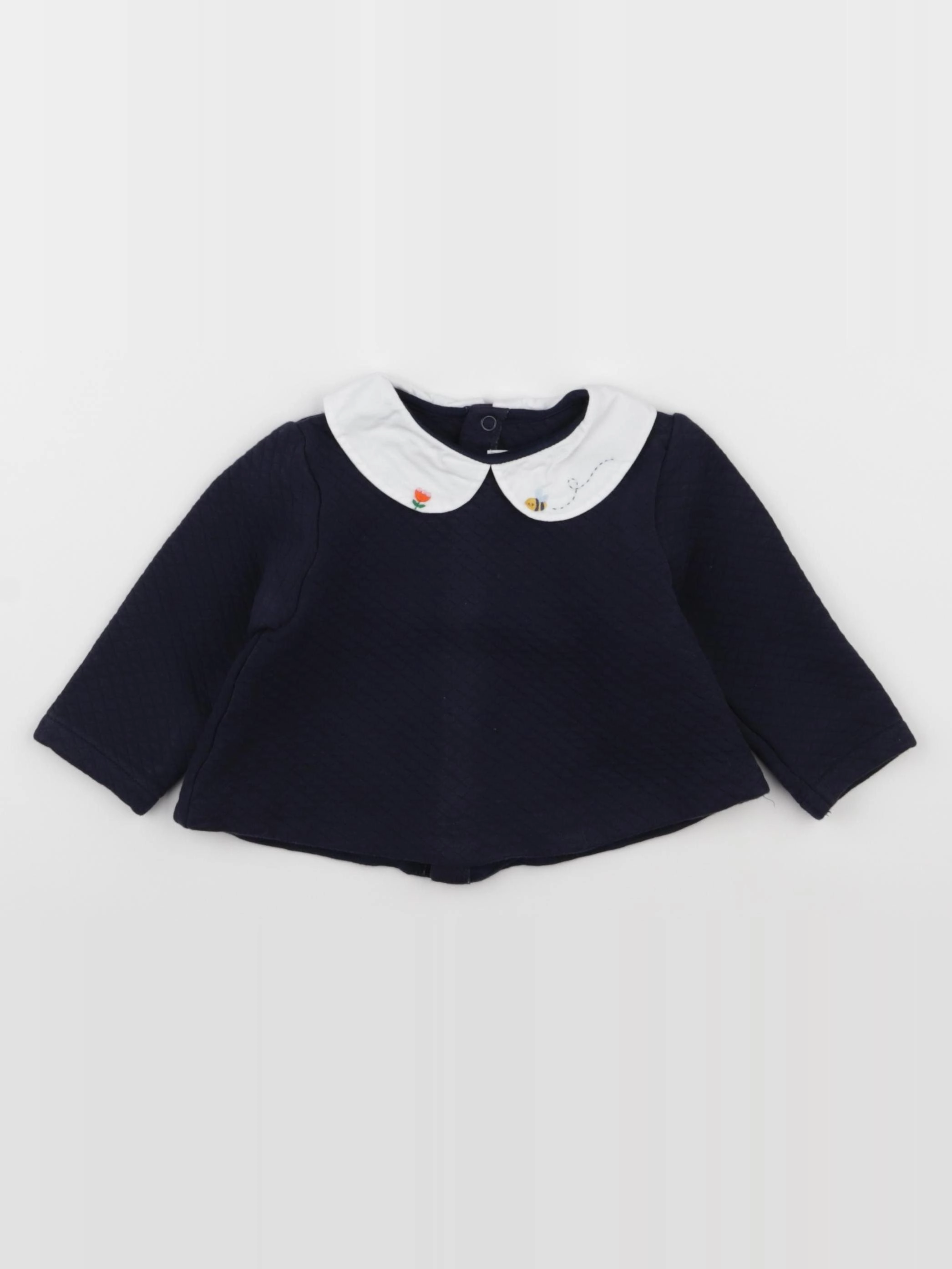 Jacadi - sweat bleu - 12 mois