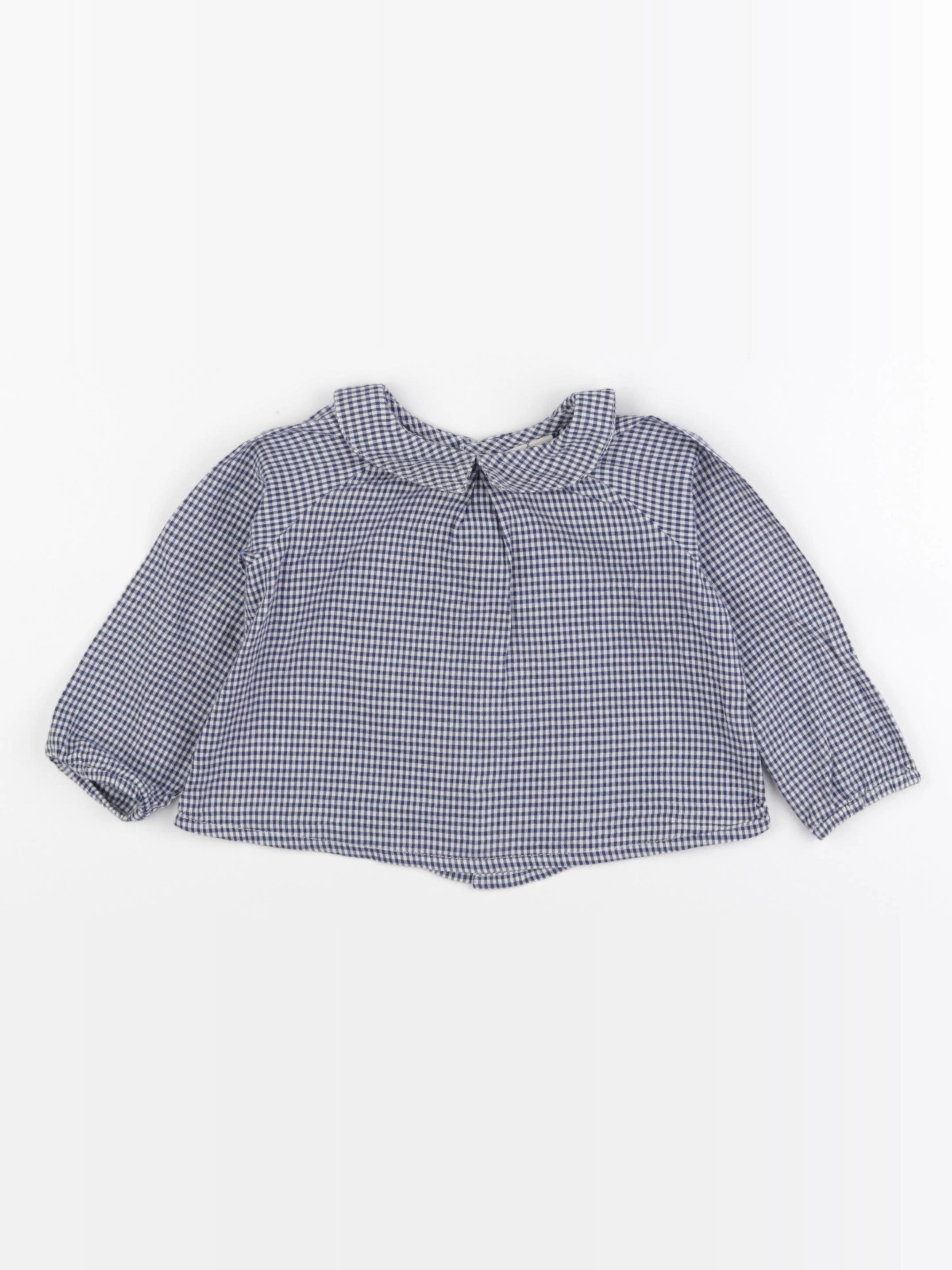 Lililotte - blouse bleu - 12/18 mois