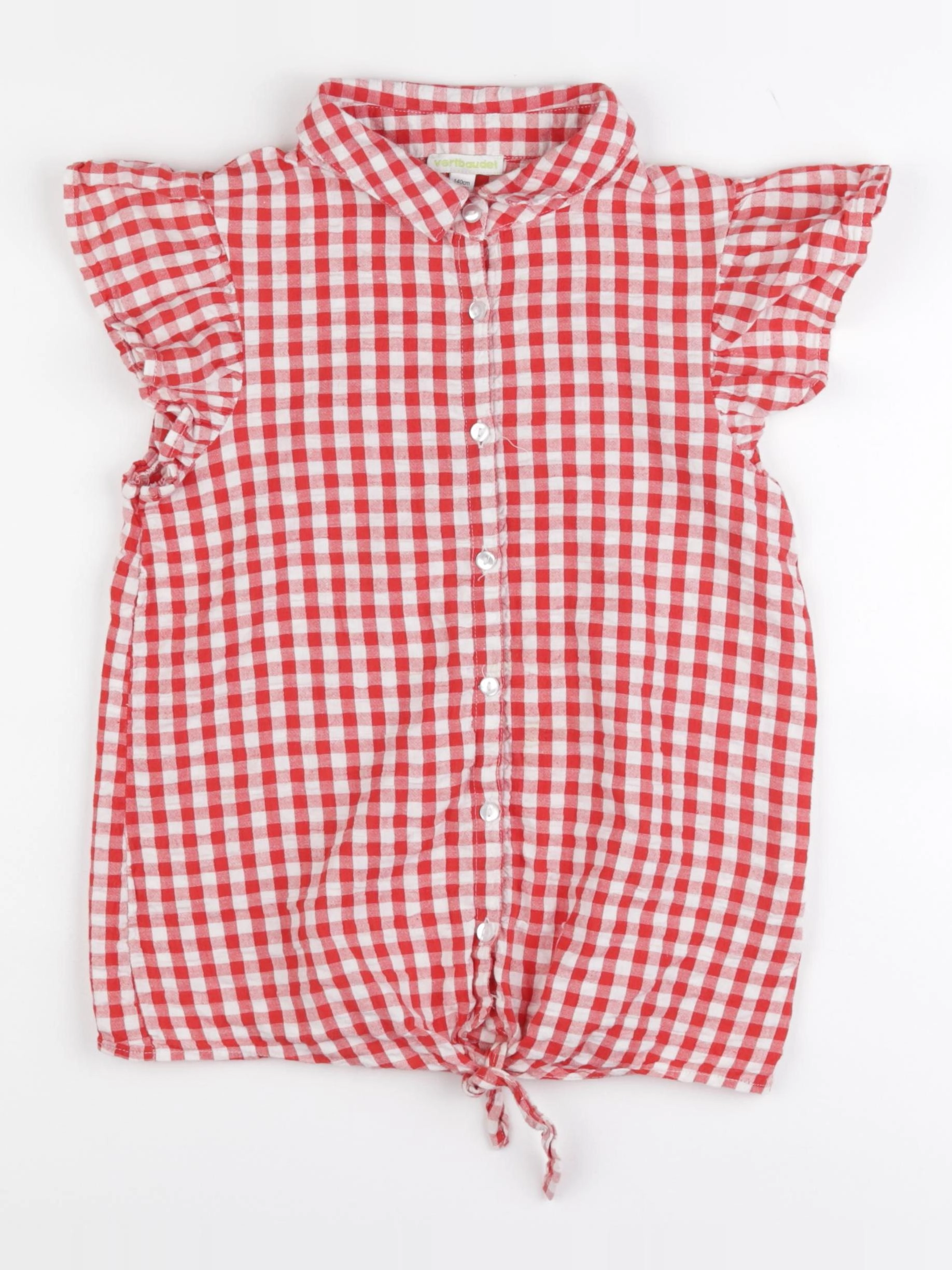 Vertbaudet - blouse rouge - 10 ans
