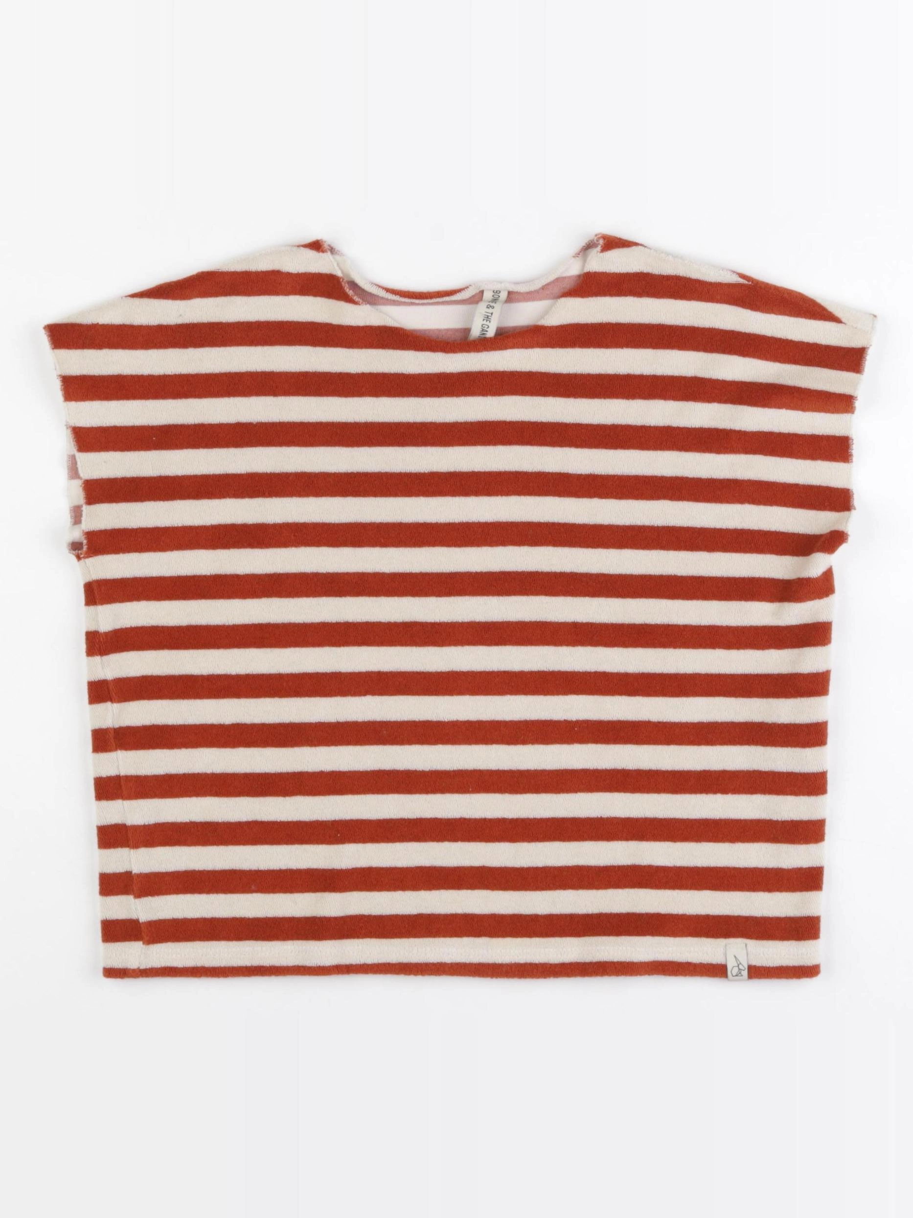 Bonnie & The Gang - tee-shirt éponge marron, beige - 8 ans