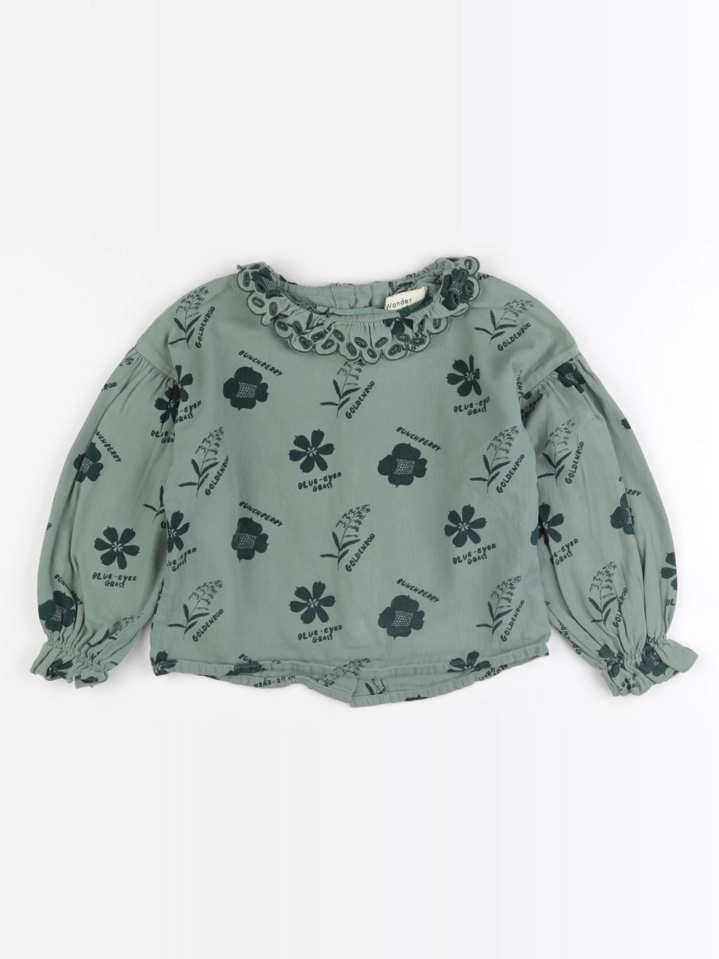 Wander & Wonder - blouse vert - 5/6 ans