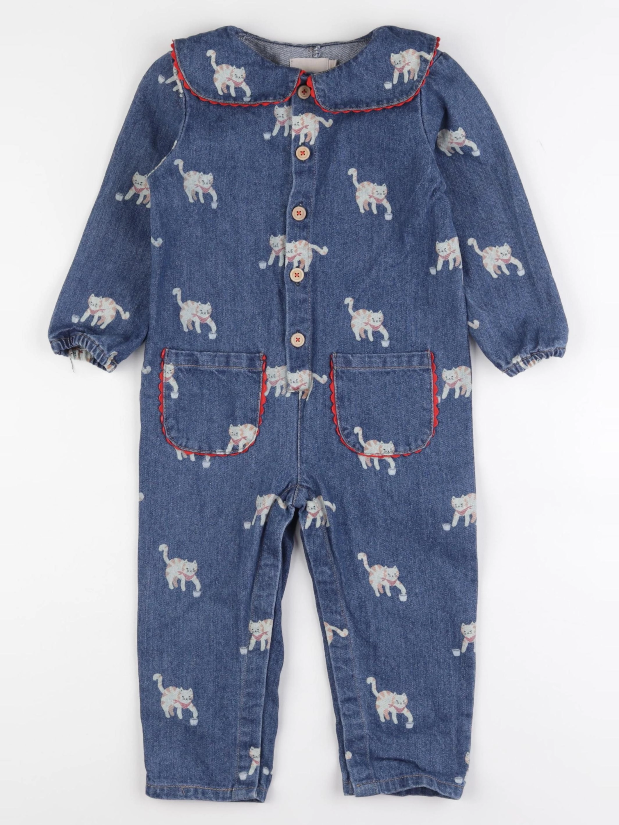 Boutchou - combinaison bleu - 24 mois