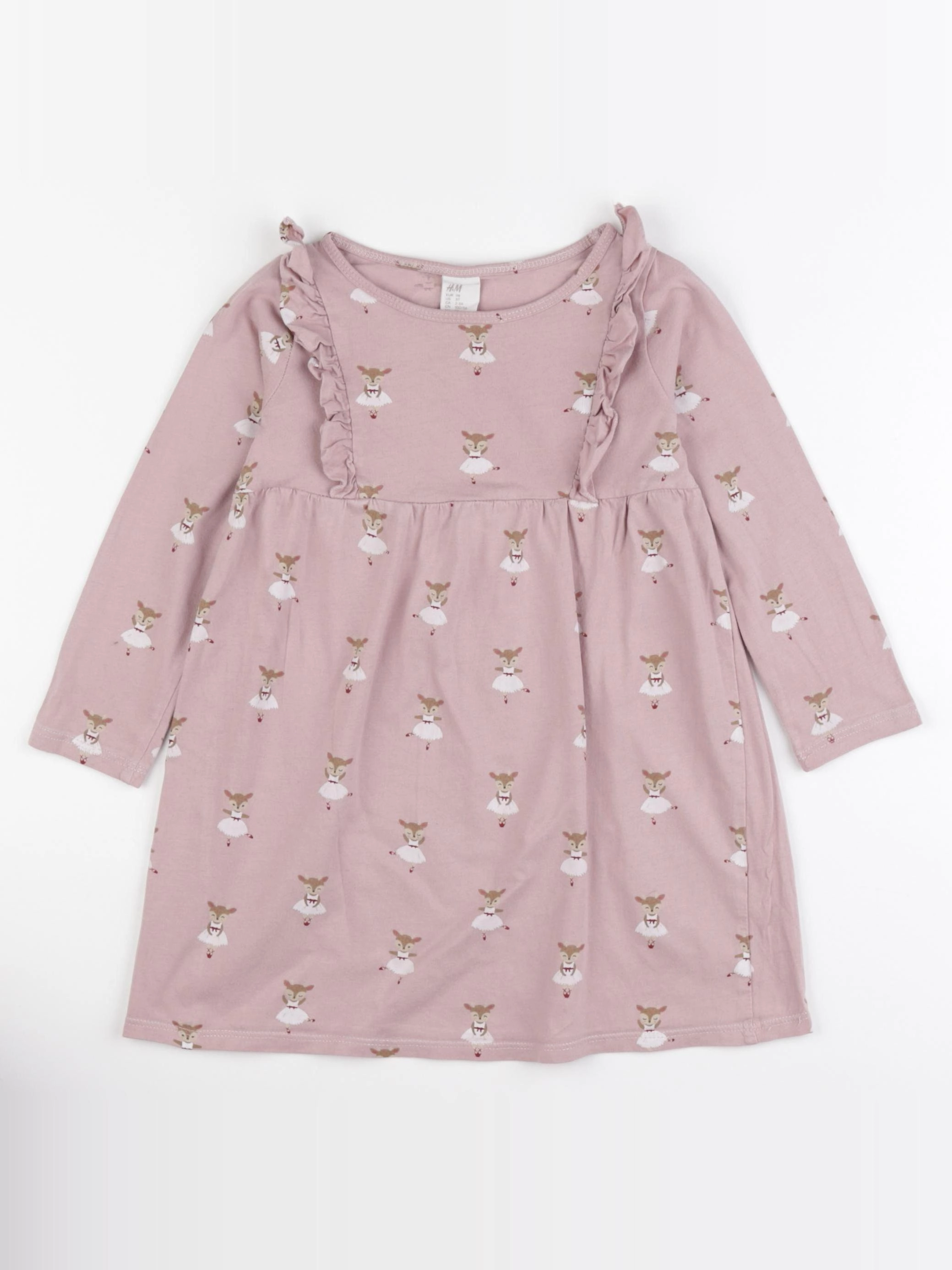 H&M - robe rose - 2/3 ans